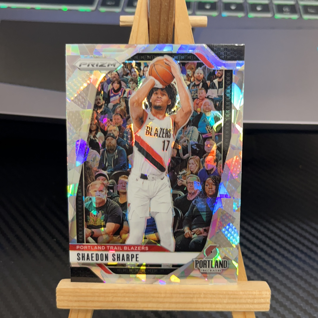 2024-25 Panini Prizm Shaedon Sharpe 谢登 夏普 开拓者 银碎冰 银折 折射 prizm系列 pz 卡品如图 凑图必备 值得收藏! 免费代卖!