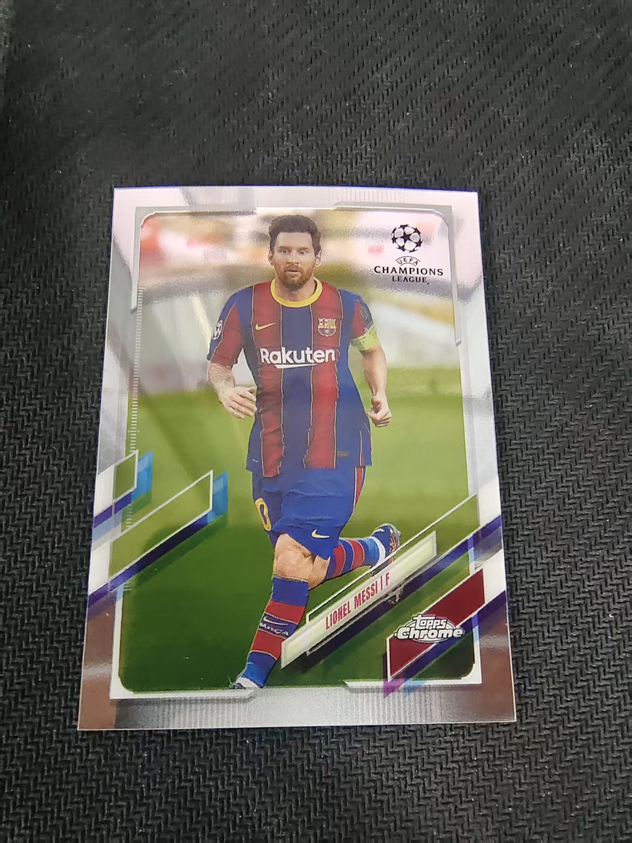 【可合并,不累计】2021 topps Chrome Lionel messi 欧冠 巴萨 梅西 划痕 边角瑕疵 @1