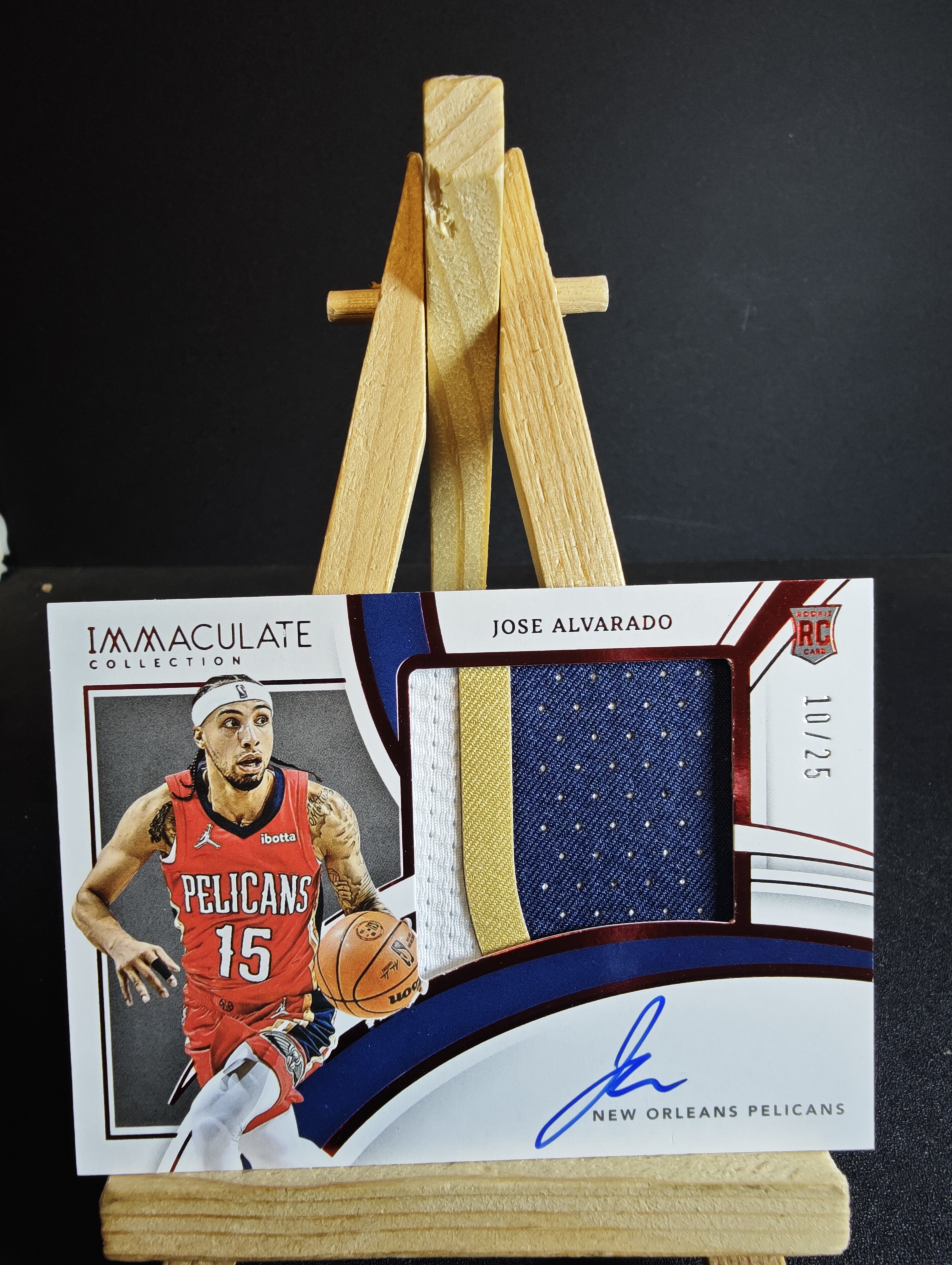 2021-22 Panini Immaculate Jose Alvarado RC imm 签字 卡签 何塞 阿尔瓦拉多 rpa patch 25编 卡品如图 杰瑞11.15 卡品如图