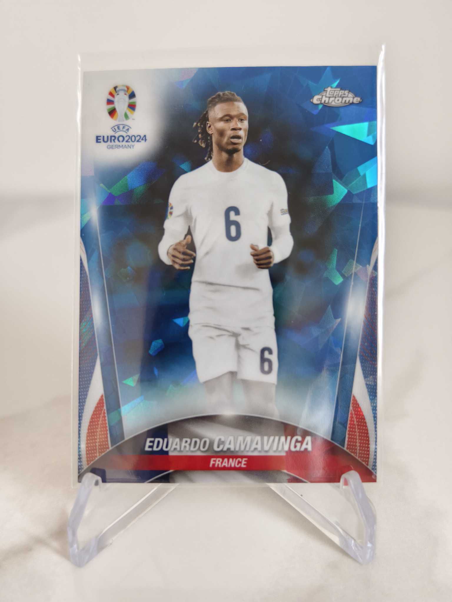 2024 Topps Chrome Eduardo Camavinga 爱德华多 卡马文加 蓝宝石 蓝碎冰折 皇马 法国 不保卡品 如图 凑套 专收必备【拍前务必看描述】