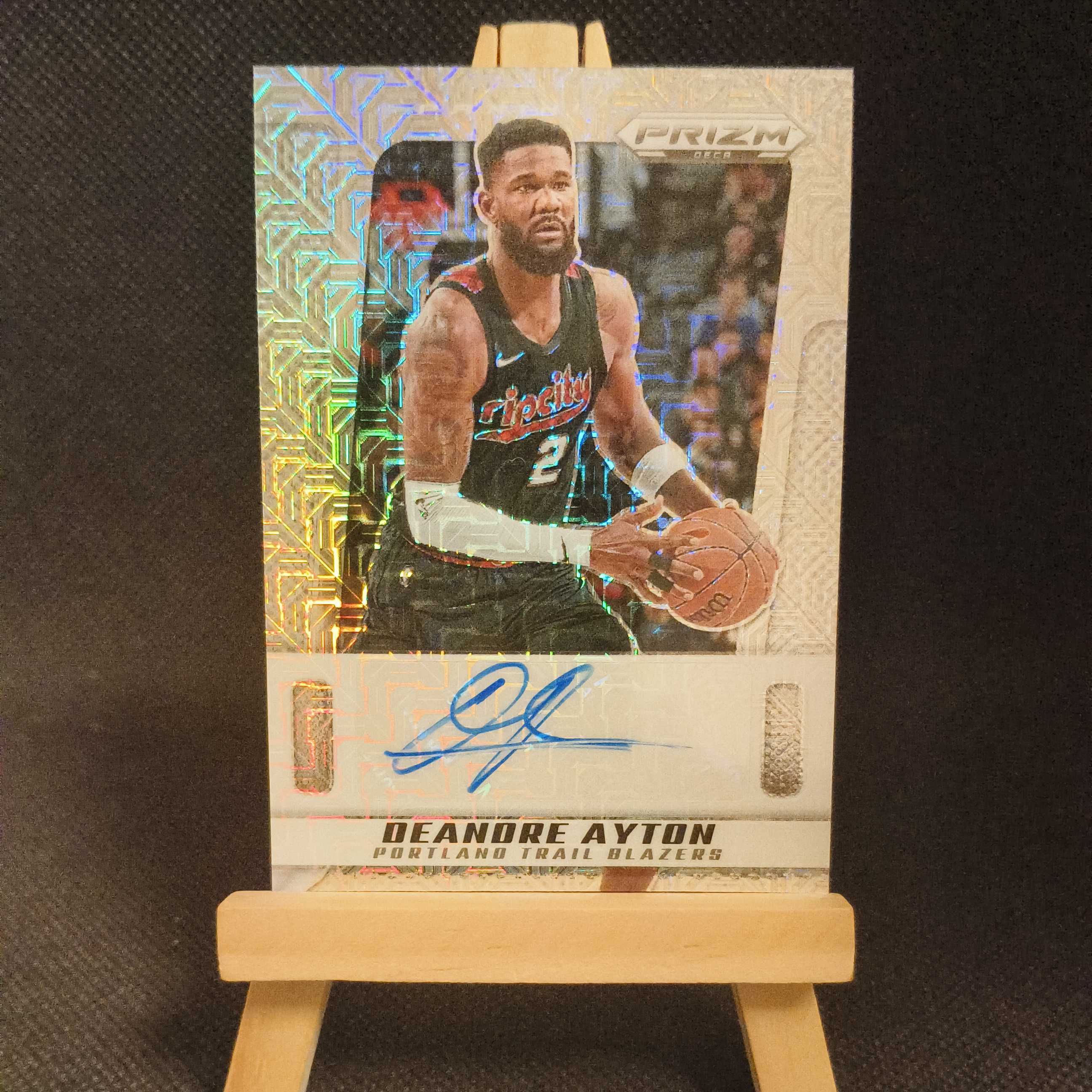 2024-25 Panini Prizm Deca Deandre Ayton 艾顿 开拓者 湖人 签字 签名 /25编 银Mojo折 东契奇詹姆斯队友 状元 投资必备