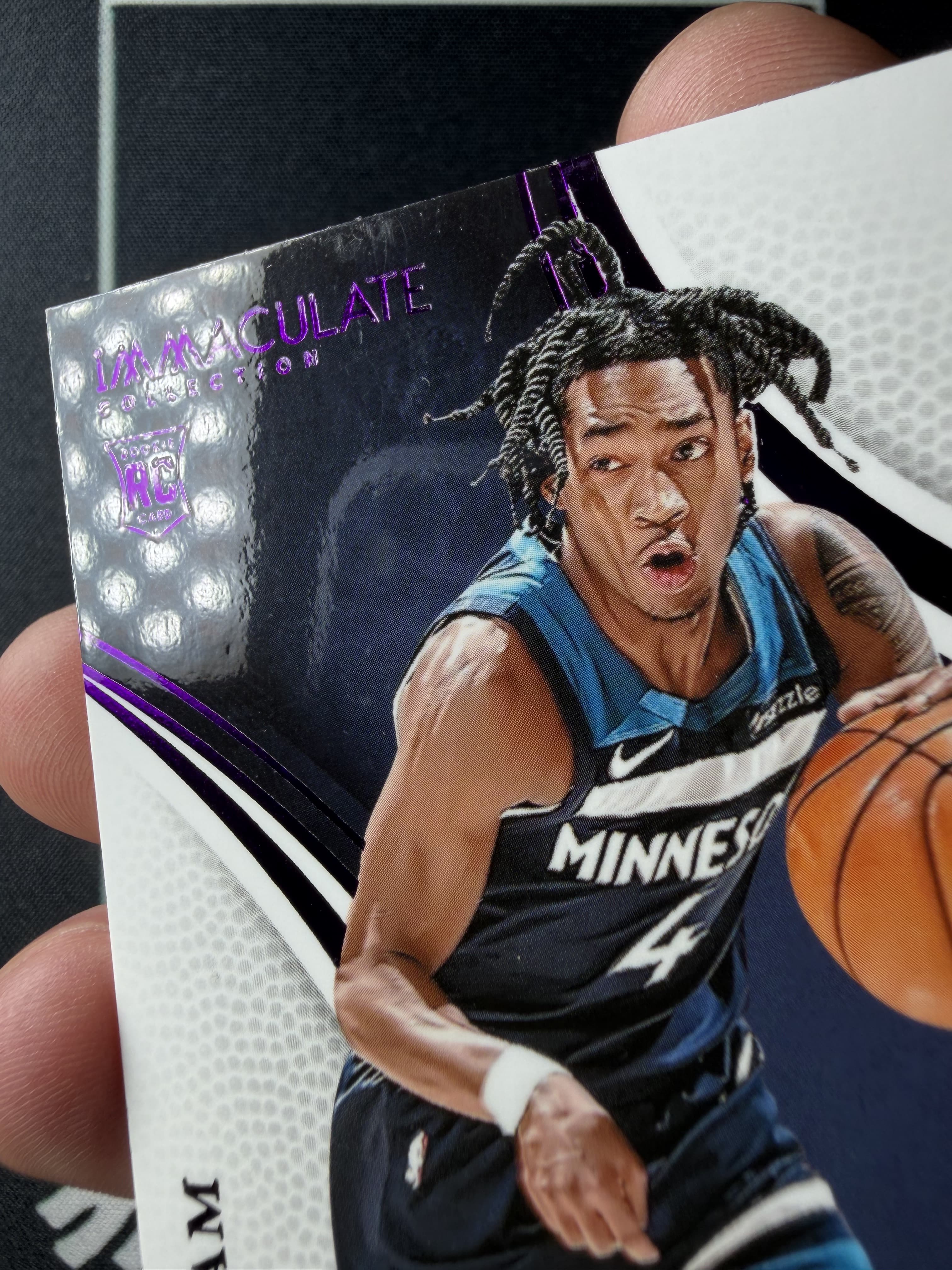 【易文拍卖 超级回款】2024-25 Panini Immaculate 爱咪咪 ROB DILLINGHAM 森林狼 罗伯特 迪林厄姆 RC新秀 09/11编 紫平行 #tim添