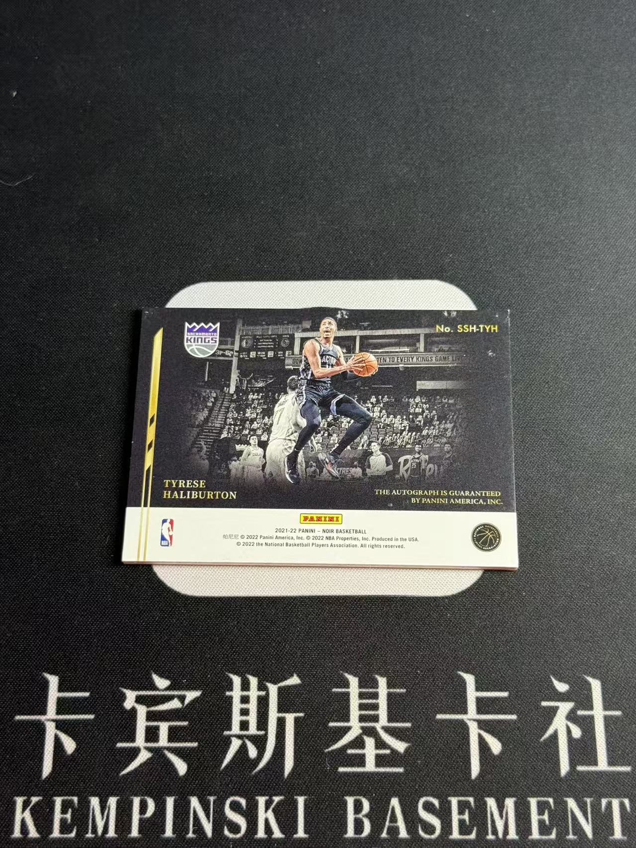 2021-22 Panini Noir Tyrese Haliburton 【小来】泰雷塞 哈利伯顿 哈利波特 步行者 国王皮 横版 聚光灯 金笔签 99编 瑕疵墨迹如图 专收凑套必备