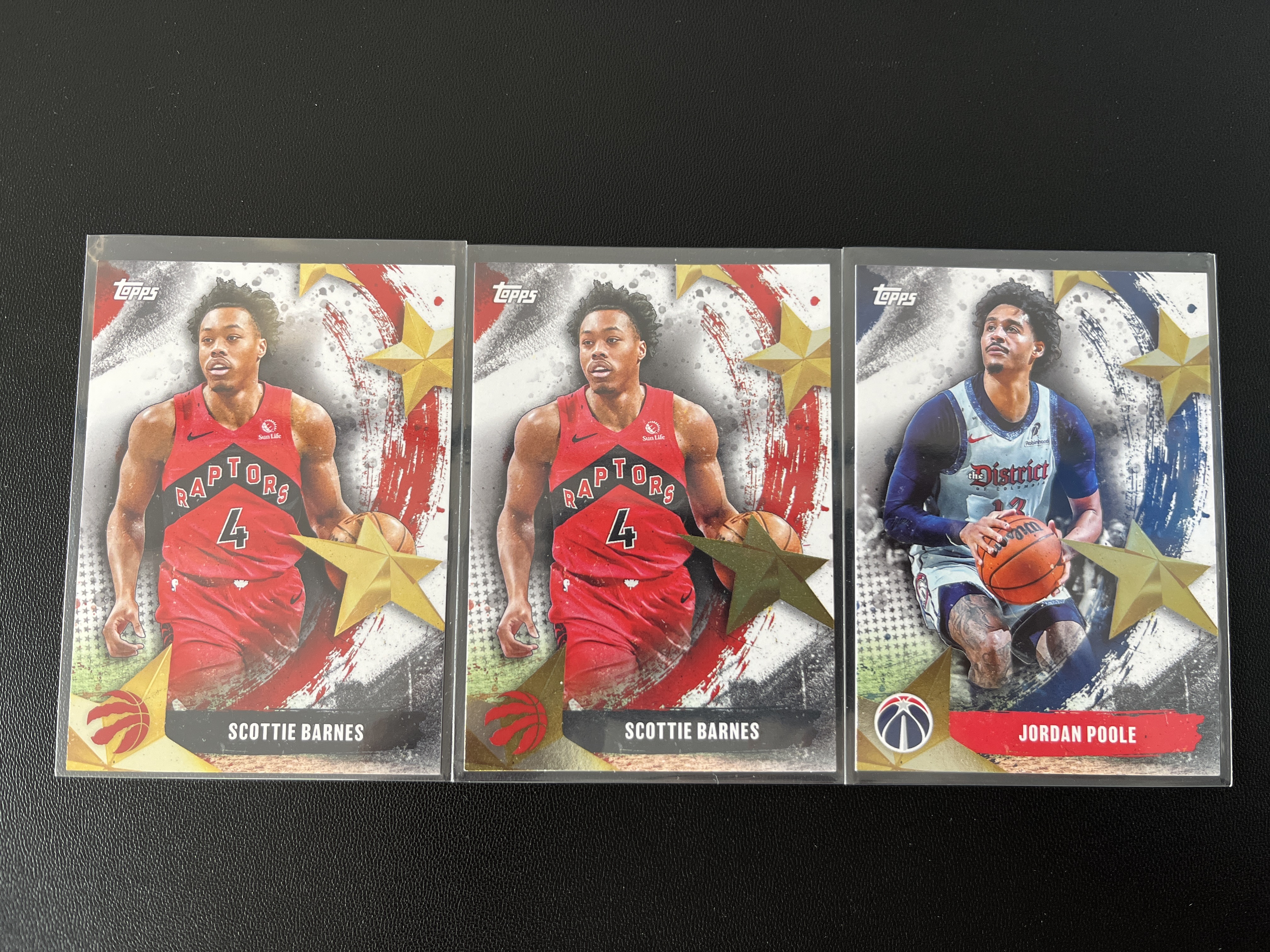 2025-26 Topps Flagship Jordan Poole 【禄卡拍卖】乔丹 普尔 斯科蒂 巴恩斯 Stars Of NBA特卡 3张打包 不保卡品 11.2-BHA-Z07