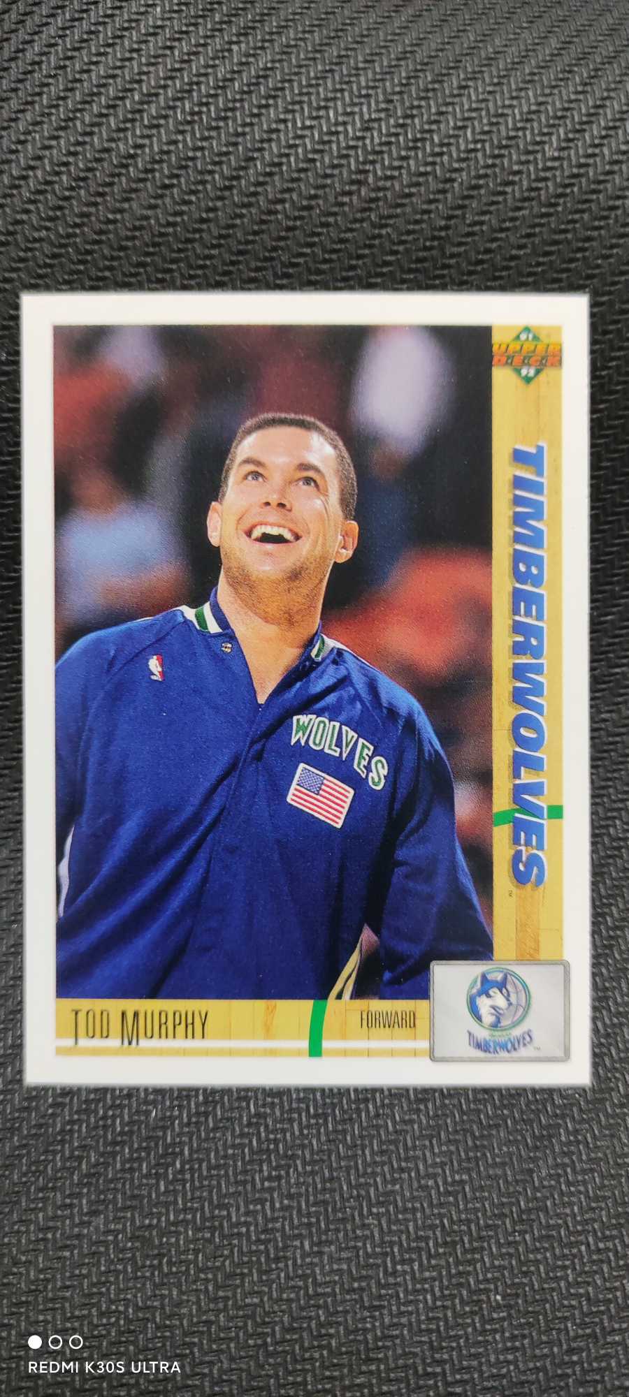 1991 Upper Deck Basketball Tod Murphy 托德 墨菲 森林狼队 no.377 凑套必备 可累计