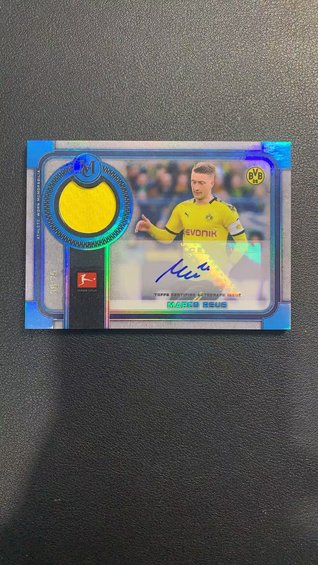 2020 Topps Museum Marco Reus 马克 罗伊斯 75编 博物馆 球衣物料 签字 多特小火箭 卡品如图 ka