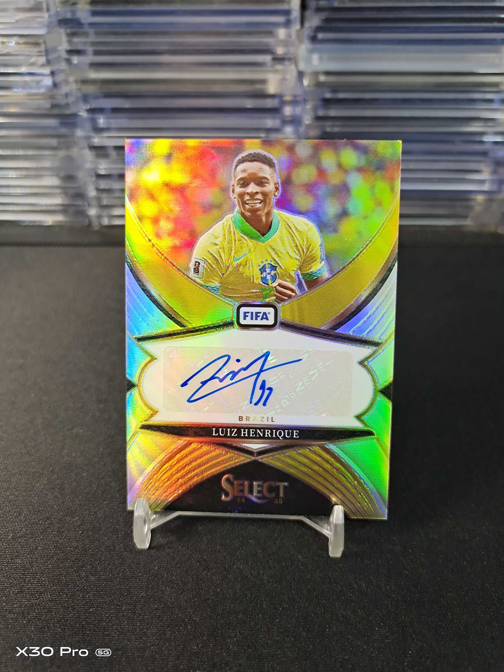【小加速拍】恩里克 签字 折射 Sign Panini Select 巴西 Luiz Henrique (昕宁)