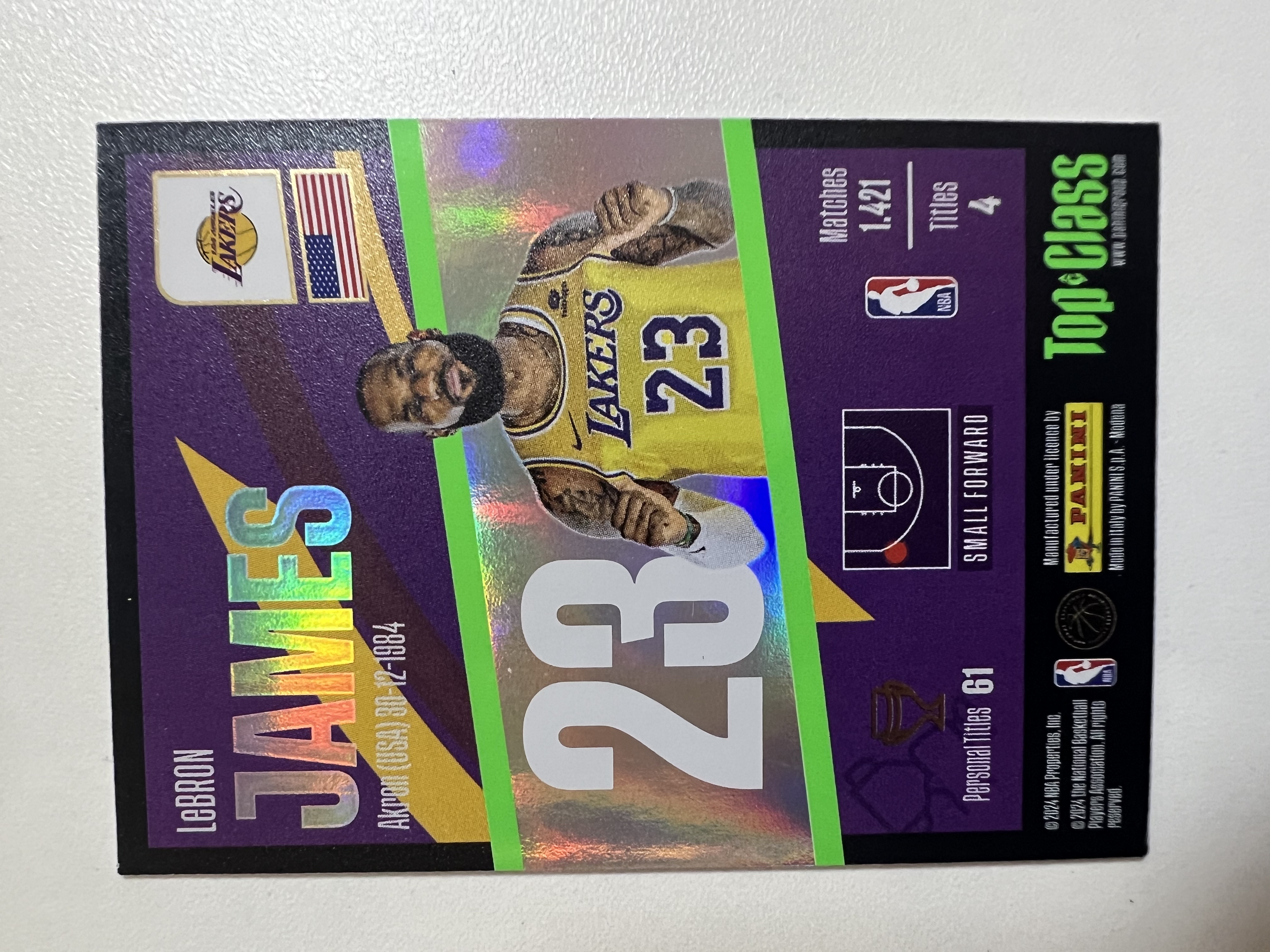 2024 Panini Top Class LeBron James 勒布朗詹姆斯 湖人 TC元年 折射 (QYANG-A03)收藏凑套 卡品如图 免费代拍