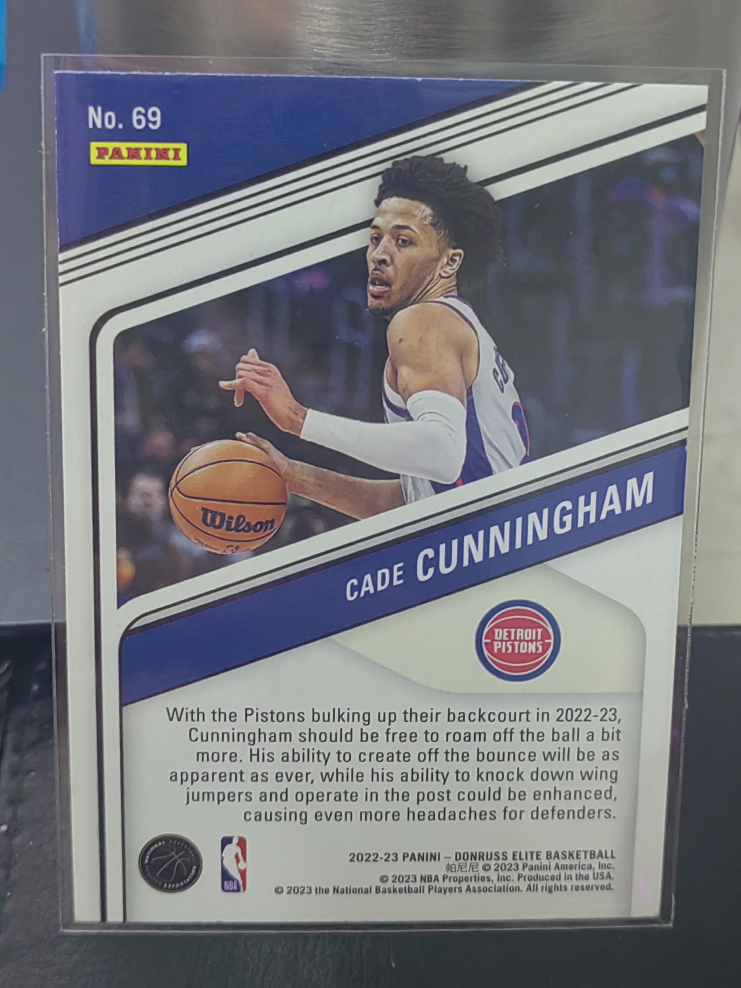2022-23 Panini Elite Cade Cunningham 精英 凯德坎宁安 活塞 篮 白边白角 不保卡品 卡品如图