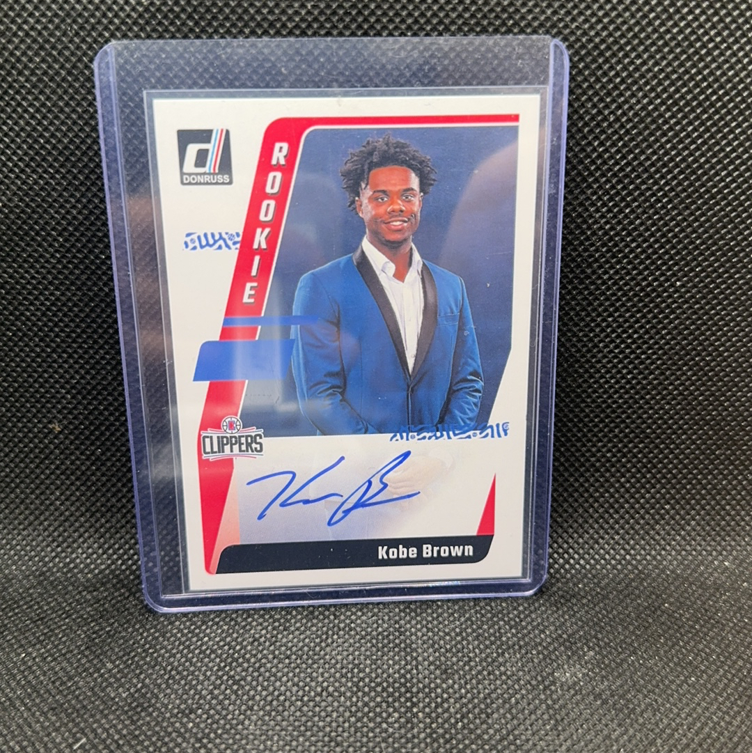 【Roseee代卖】 2023-24 Panini Donruss Kobe Brown RC 杜蕾斯 快船 新秀 科比 布朗 签字 卡签 明日签 小权