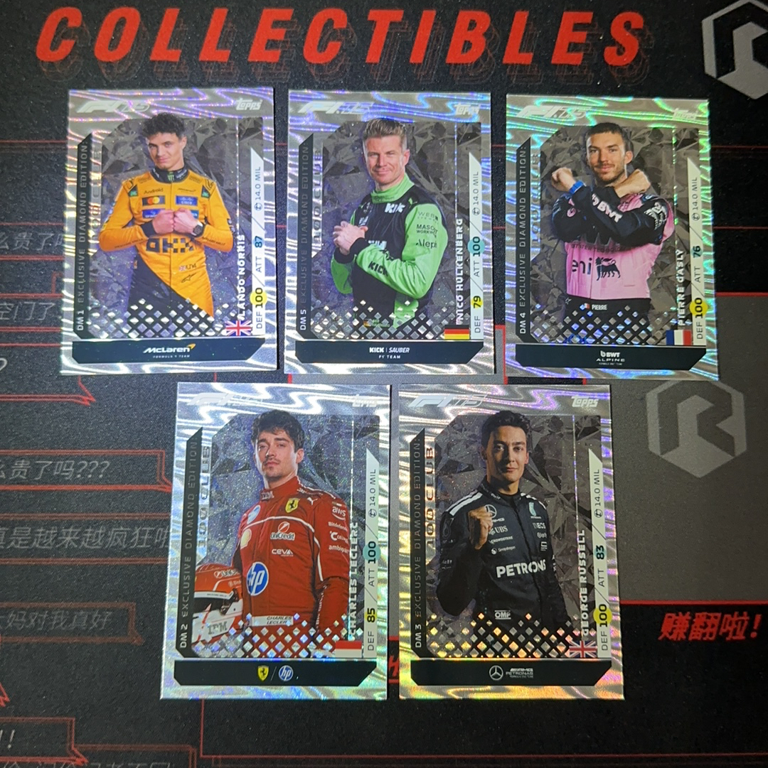 撸卡厮 Lukas 2025 Topps F1 Turbo Attax 诺里斯 霍肯伯格 加斯利 勒克莱尔 拉塞尔 限定特卡 大比例 潜力无限 专收必备(小卡特)