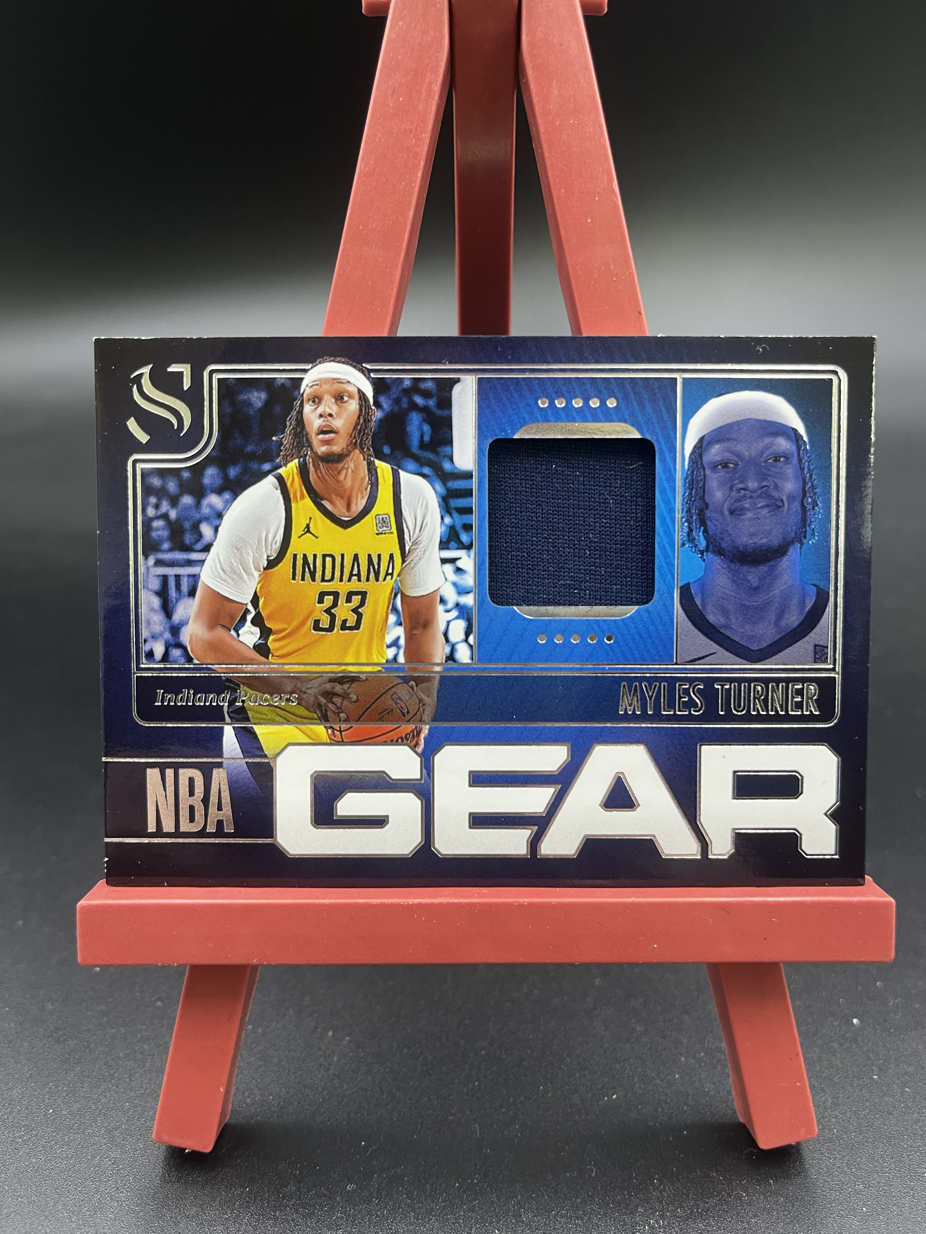 2024-25 Panini Silhouettes Myles Turner 迈尔斯 特纳 剪影 步行者 NBA GEAR 球衣物料切割 GU亲穿落场 卡品如图【优质物料专场】04WZ