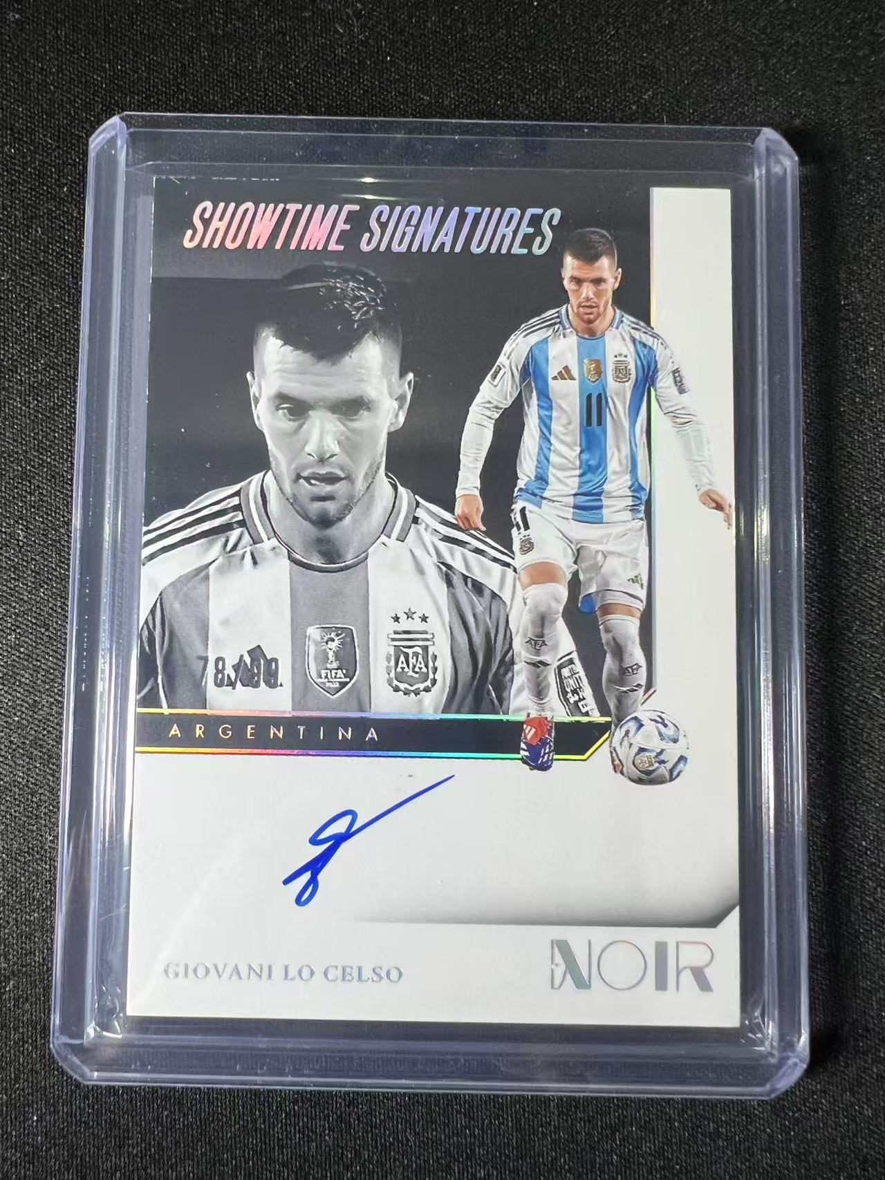 2024-25 Panini Noir Giovani Lo Celso 【GT足球拍卖】洛塞尔索 Noir 卡签 阿根廷 中场悍将 贝蒂斯核心