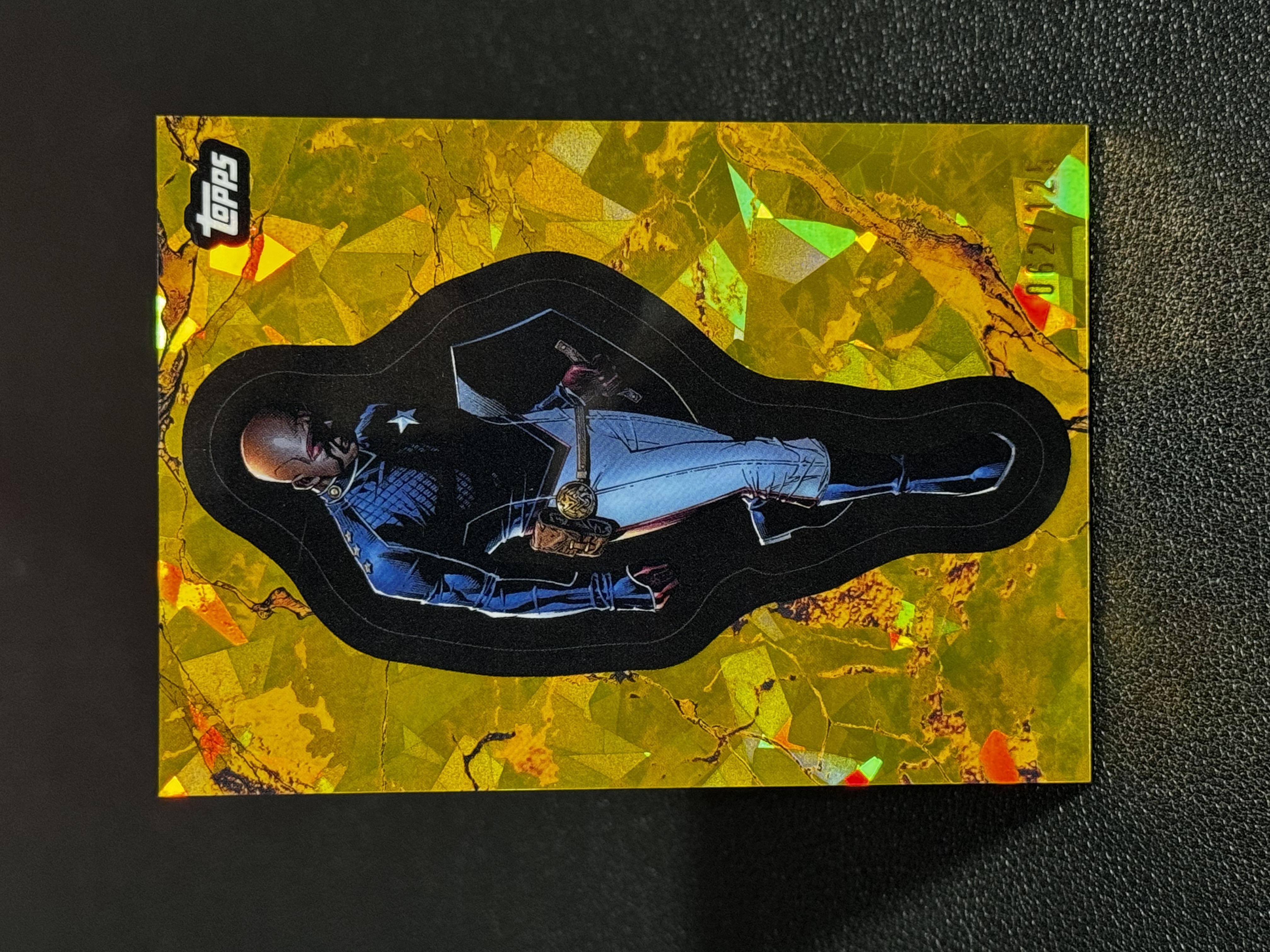 2025 Topps Marvel (MCU) Comic Book Heroes 1975 黄金年代 漫威 金折 碎冰折 125编 Patriot 爱国者 #86 LWDG