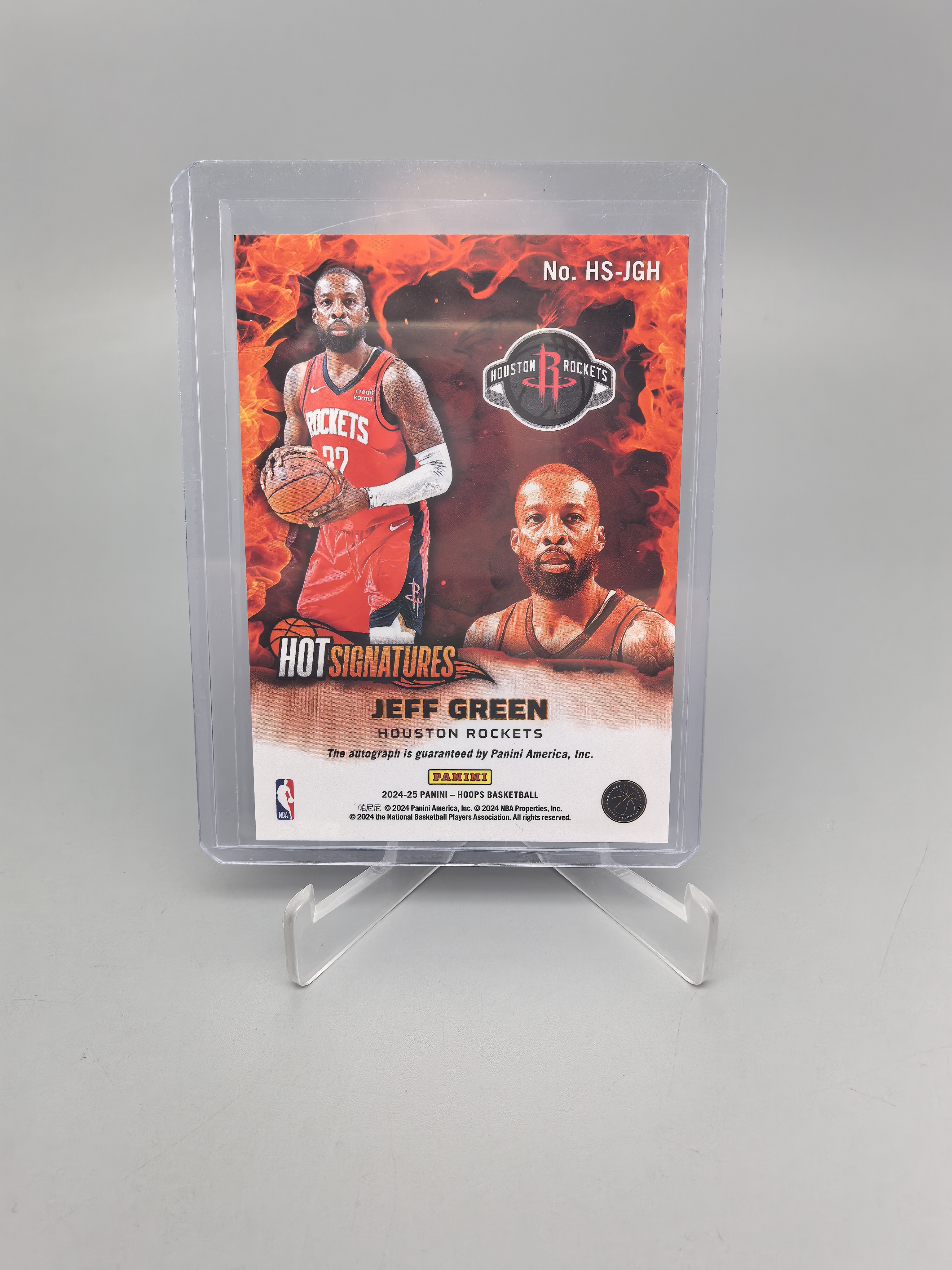 【拆吧代拍】2024-25 Panini NBA Hoops Jeff Green 杰夫 格林 火箭 签字 贴签 赵筱晨1205