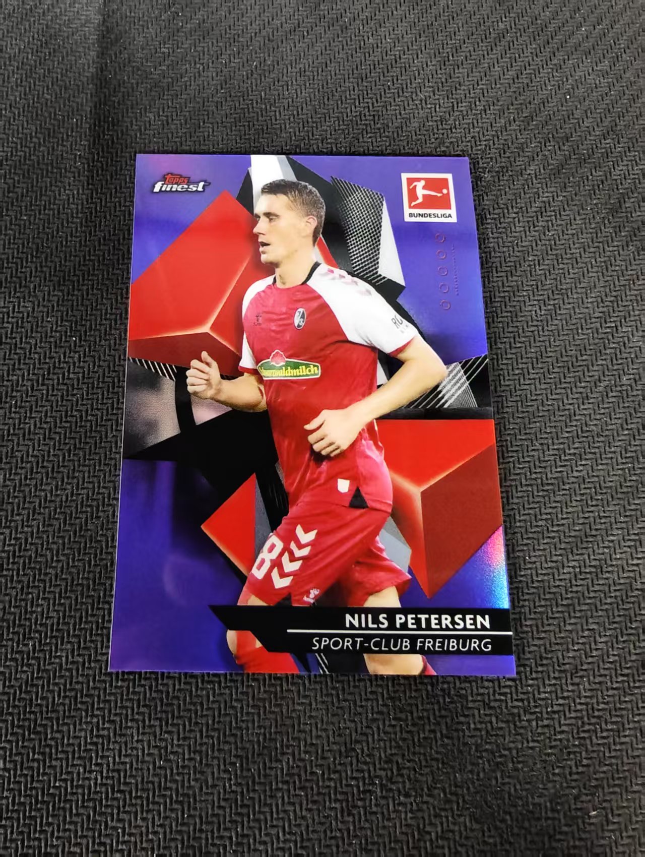 【可合并,不累计】2021 Topps Finest Nils Petersen 德甲 弗莱堡 尼尔斯 彼得森 紫折 250编 印刷线