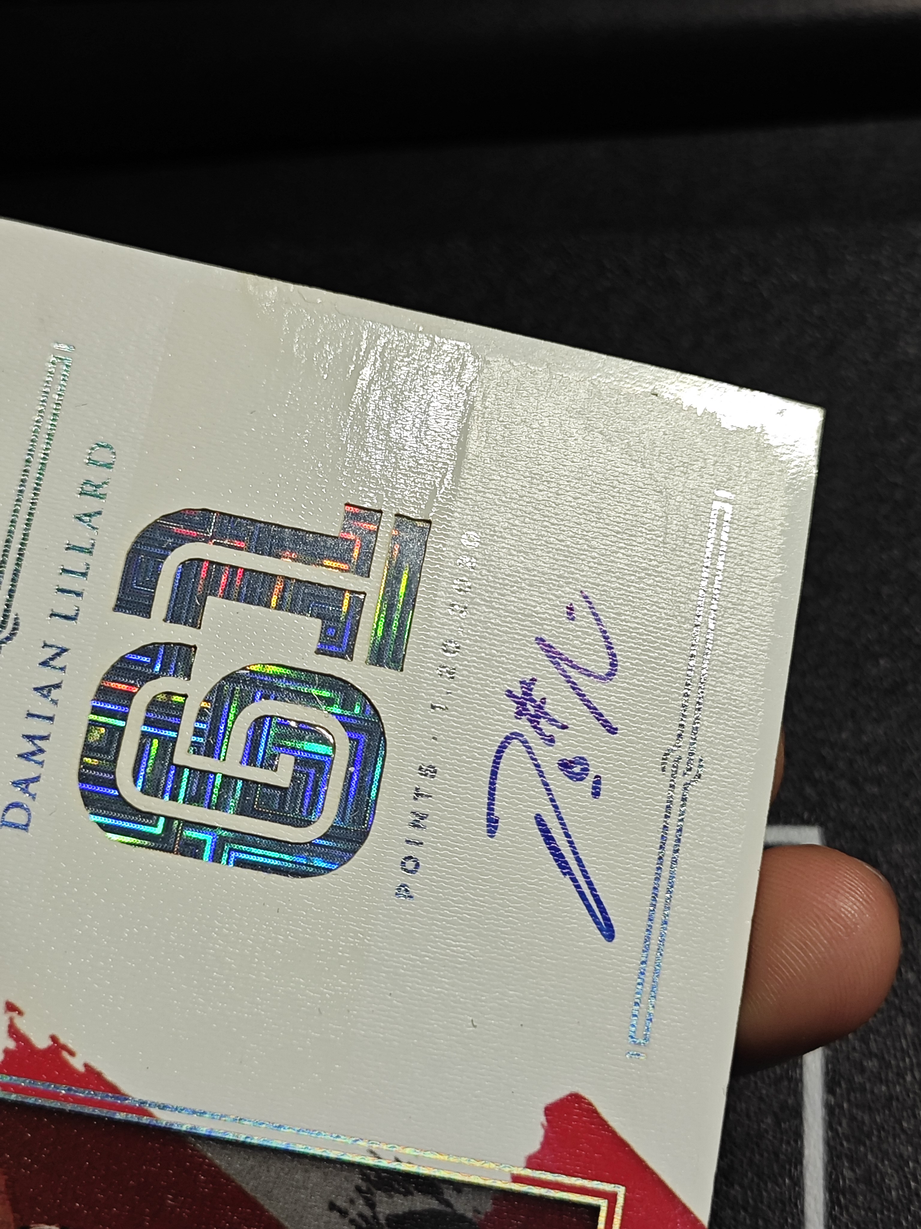 【KAKA】2020-21 Panini Impeccable Damian Lillard 小真金 开拓者 达米安 利拉德 61编 卡签 数据签 最高得分数据 签字 轻印如图 景艺