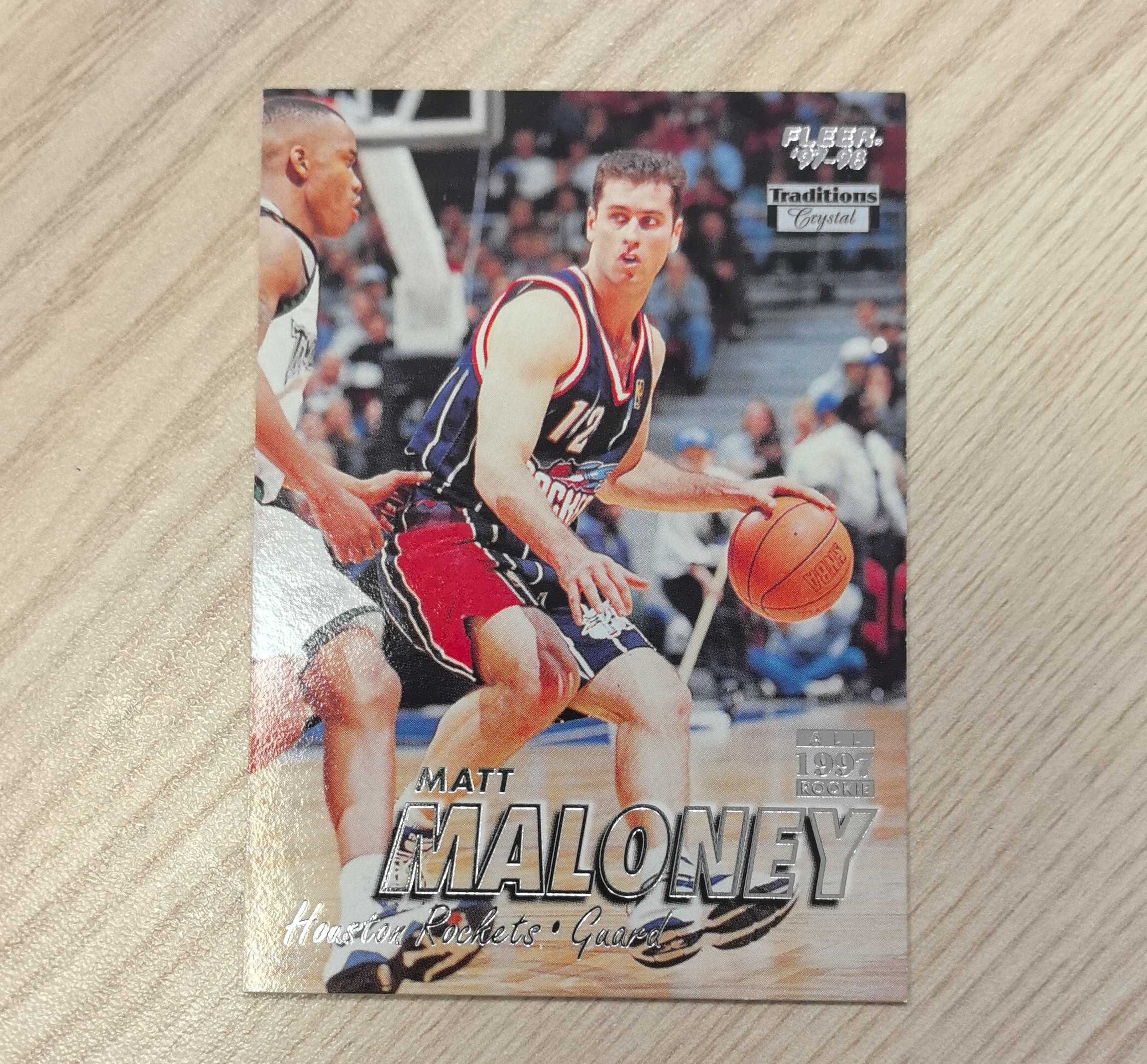1997-98 Fleer Tradition Matt Maloney RC 马特·马龙尼 先后效力于火箭、老鹰和公牛 银标 硬通货 极具收藏价值