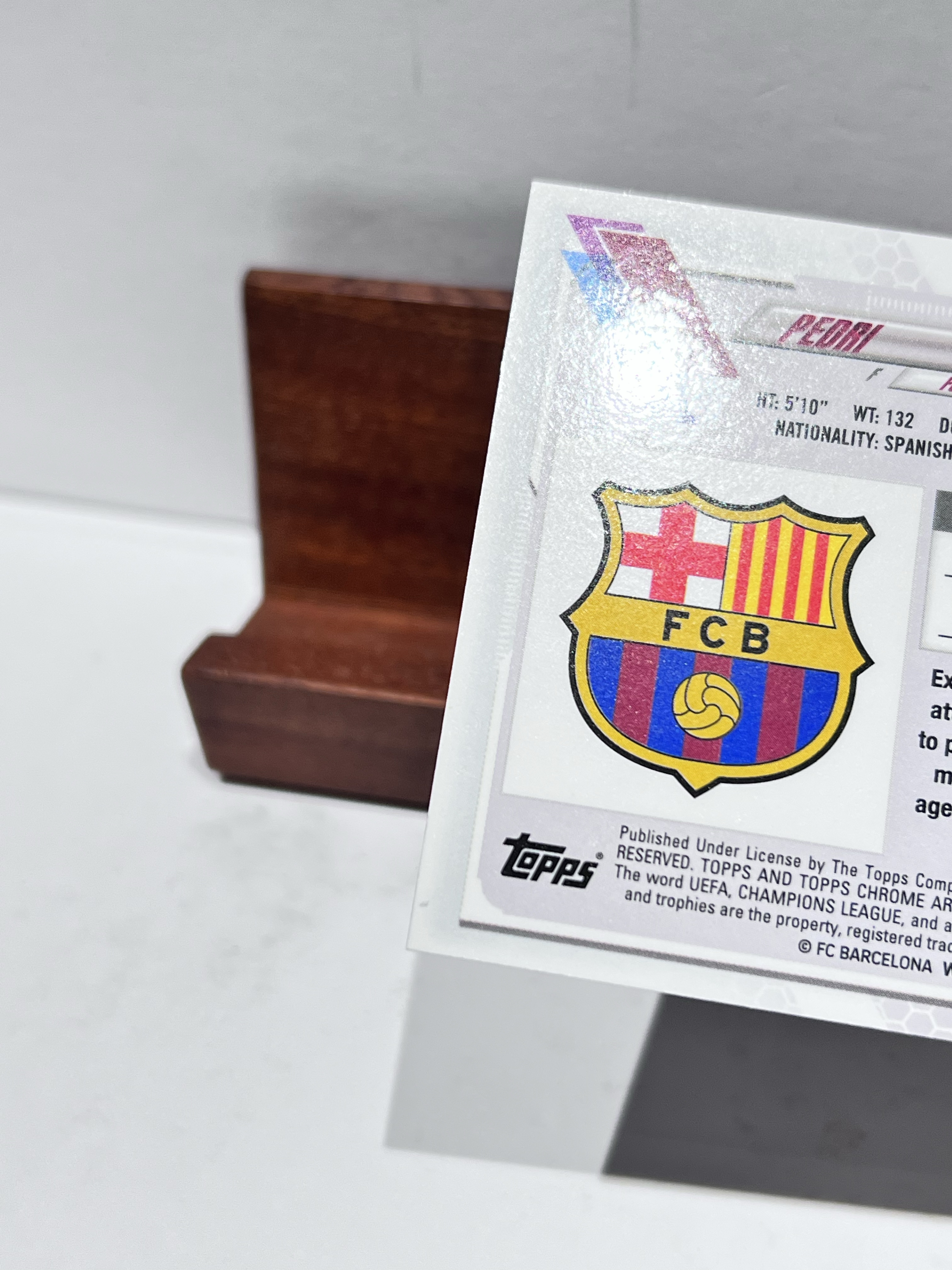 2020-21 Topps Chrome Pedri RC【湾区拍档代卖】欧冠 TC 蓝宝石 佩德里 蓝碎冰折 折射 新秀 巴萨 巴塞罗那 西班牙 三冠王 金童奖 卡品如图 Steven