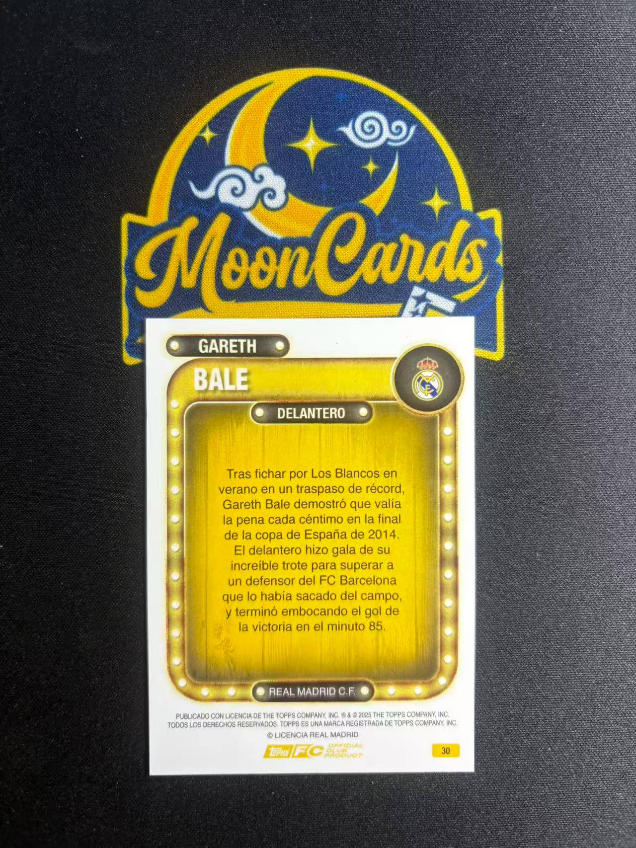 【梦卡拍卖】2025 Topps 皇马铁罐队盒 Graeth Bale 大圣 加雷斯 贝尔 /99编 特卡 绿折 #DD# F白