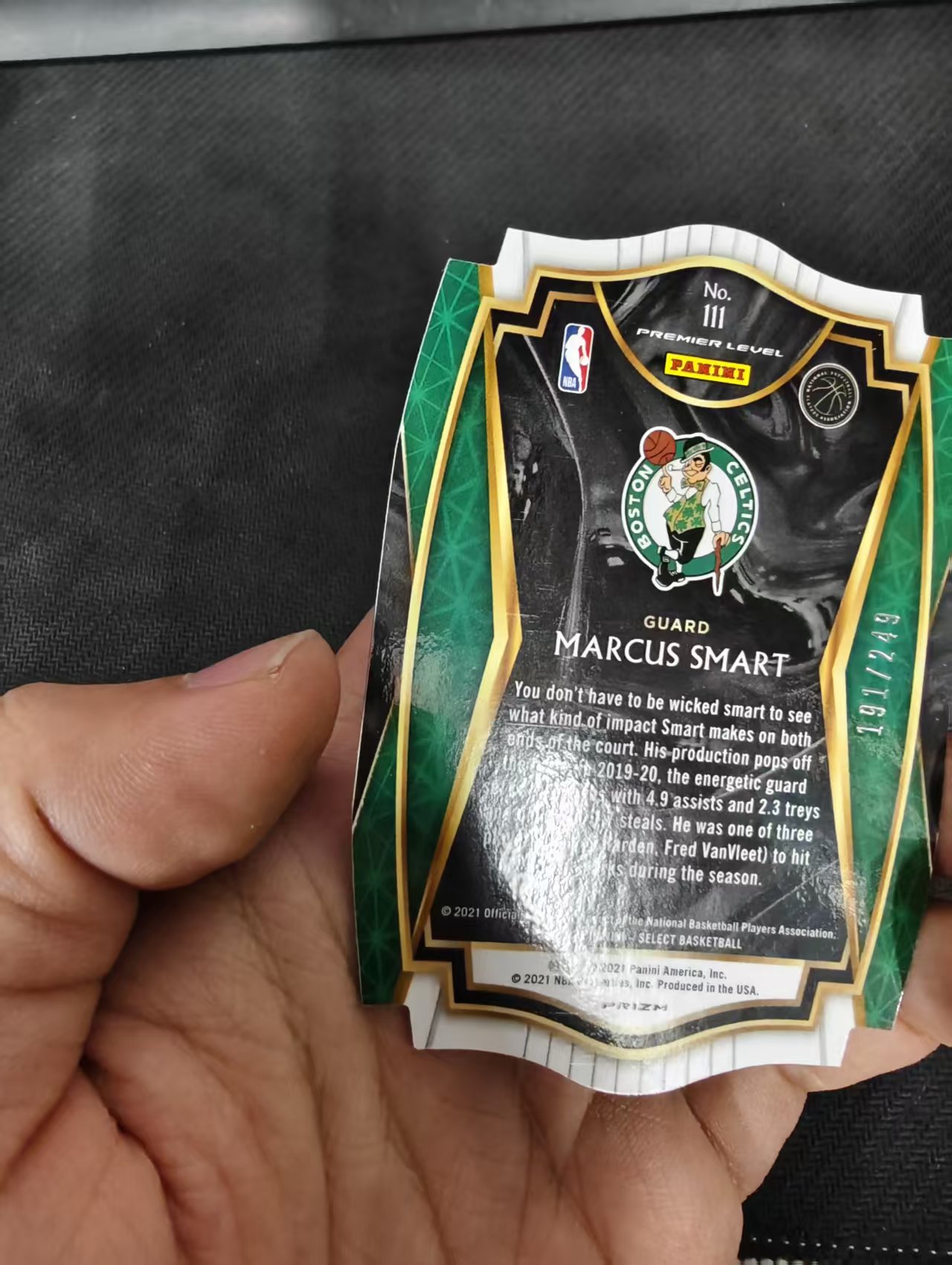 【汽水拍卖】2020-21 Panini Select Marcus Smart 马库斯 斯玛特 凯尔特人 异形 蓝折 249编 微瑕如图