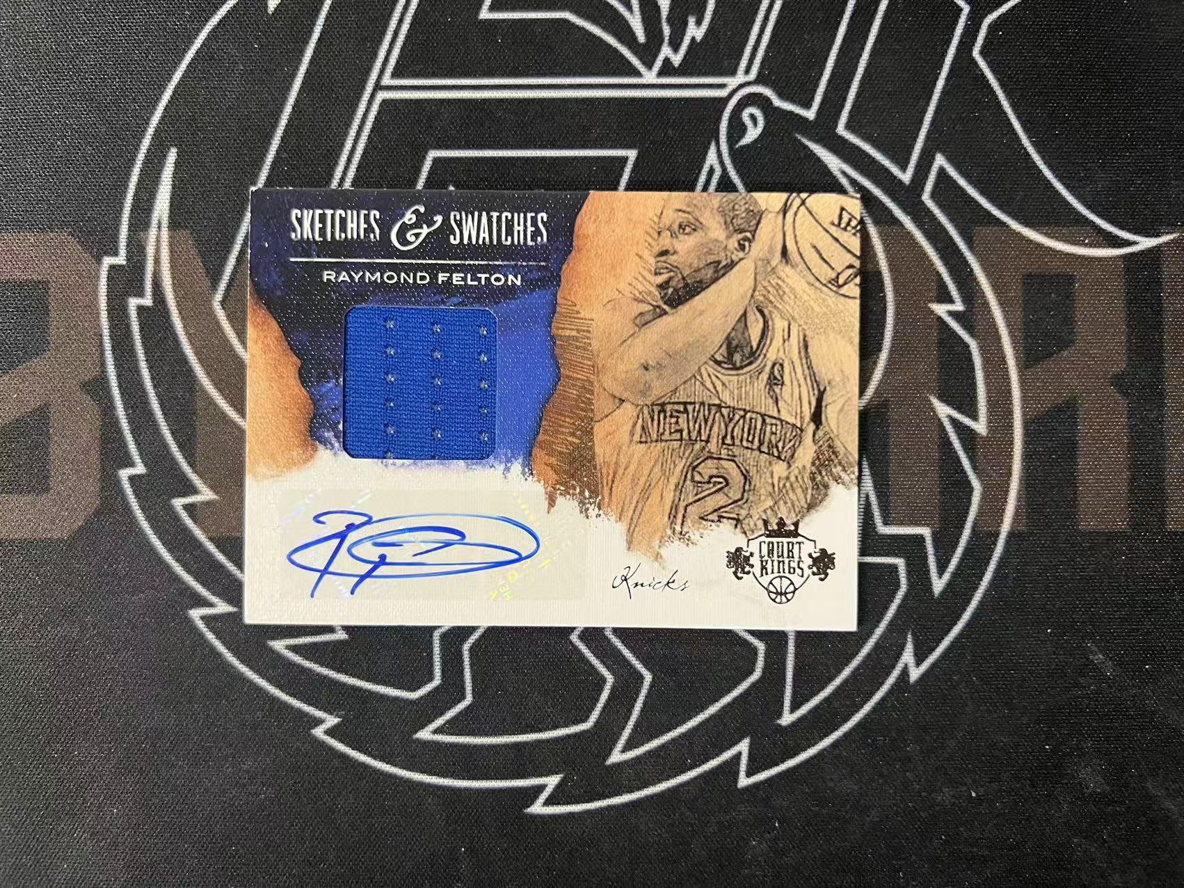 2013-14 Panini Court Kings Raymond Felton RC 【UTF球星卡】fr3 雷蒙德 菲尔顿 纽约 新秀 油画 RJA 签字 99编 落场物料 瑕疵如图