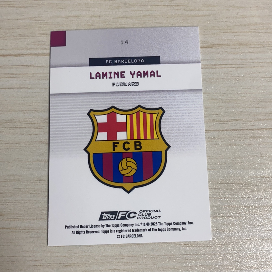 【小牛代拍】2025-26 Topps 巴萨 巴塞罗那 Team Set 队盒 Lamine Yamal 拉明 亚马尔 250编 折射 卡品如图 收藏必备(一哥)