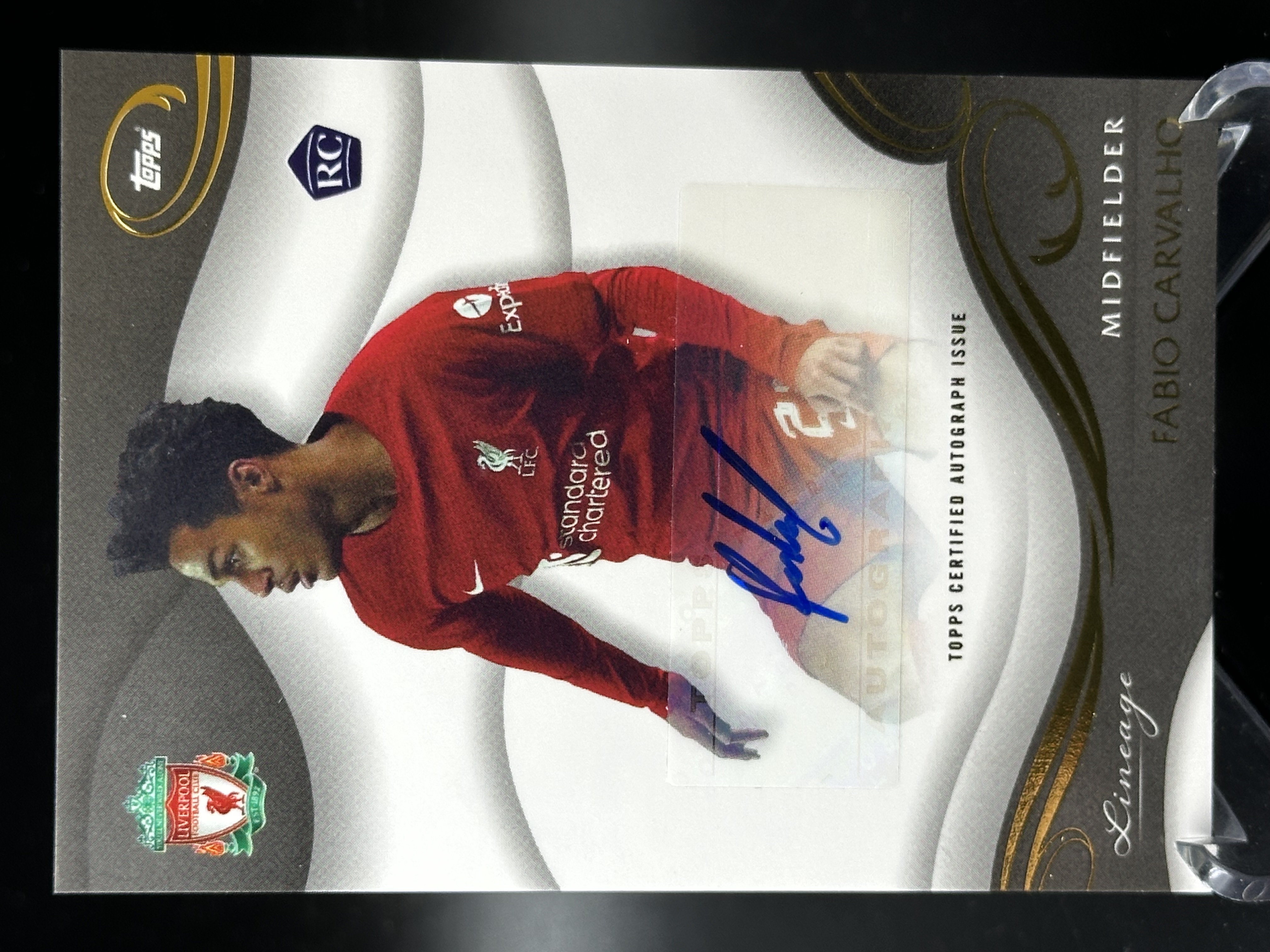 2023-24 Topps Lineage Fábio Carvalho 【小黄拍卖】利物浦 血统 法比奥 卡瓦略 新秀 rc 签字「cook」