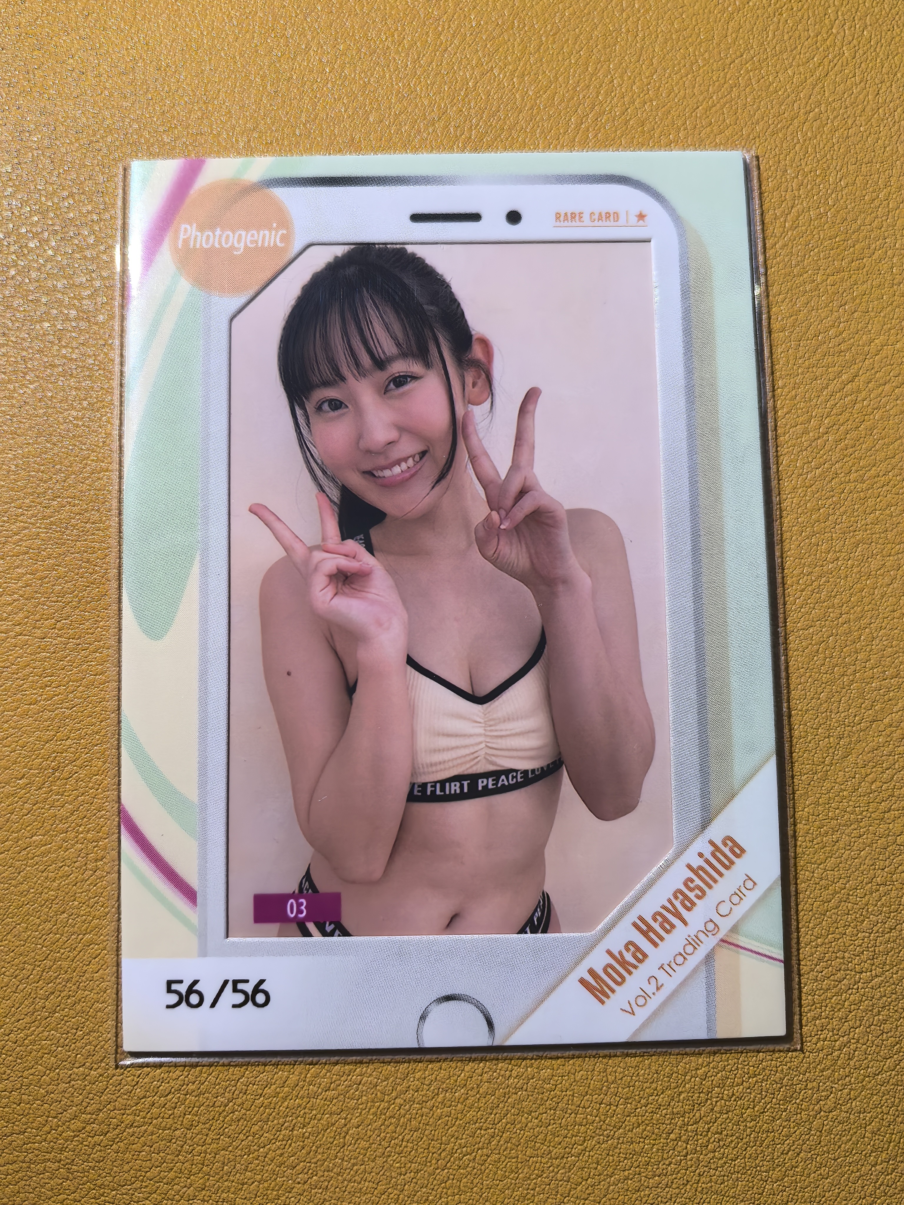 HIT'S偶像艺人【日本代购】林田百加 56编相框卡 实卡超好看绝版稀有美女车模妹卡