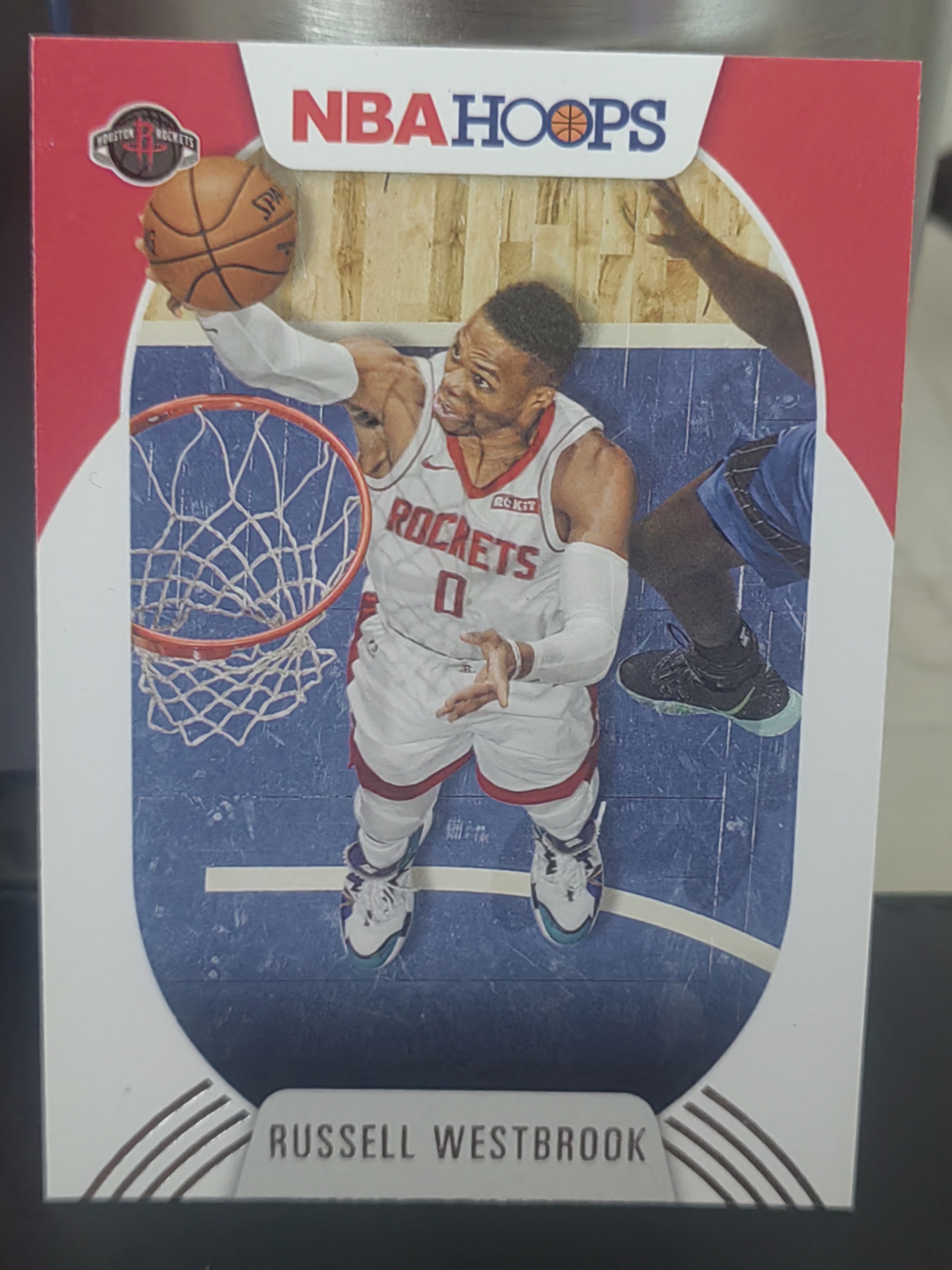 2020-21 Panini Hoops Russell Westbrook Hoops 拉塞尔威斯布鲁克 威少 火箭队 篮 白边白角 不保卡品 卡品如图