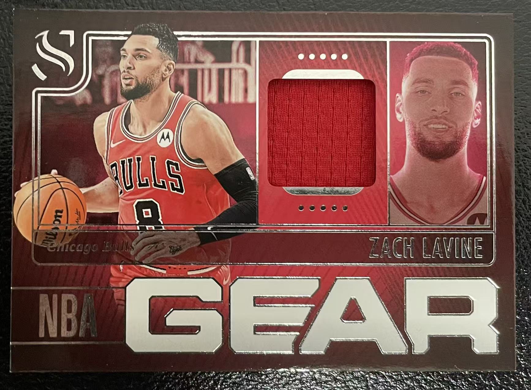 2024-25 Panini silhouette Zach LaVine 剪影 公牛 扎克 拉文 球衣 物料 切割 卡品如图