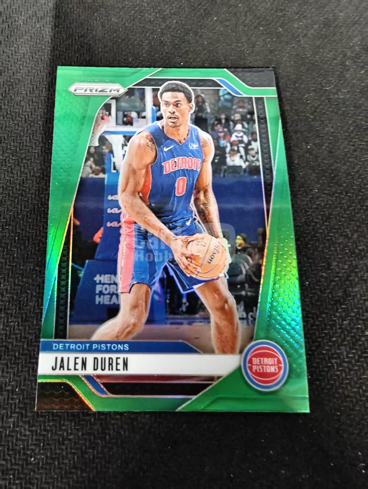 2024-25 Panini Prizm Jalen Duren 杰伦杜伦 活塞 绿折 PZ 划痕 边角瑕疵 #20