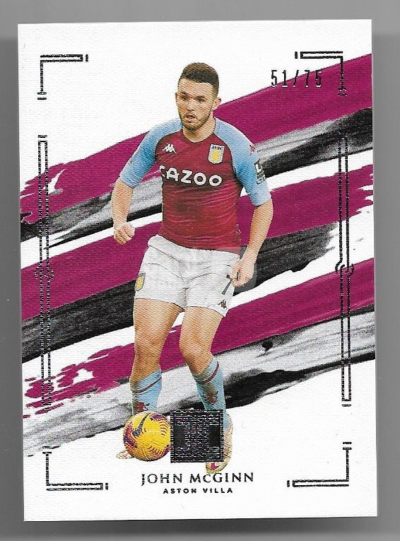 2020-21 Panini Impeccable John McGinn (鸿英收藏社)2020-21 Panini 英超 小真金 阿斯顿维拉 麦金 75编 球星卡 51/75