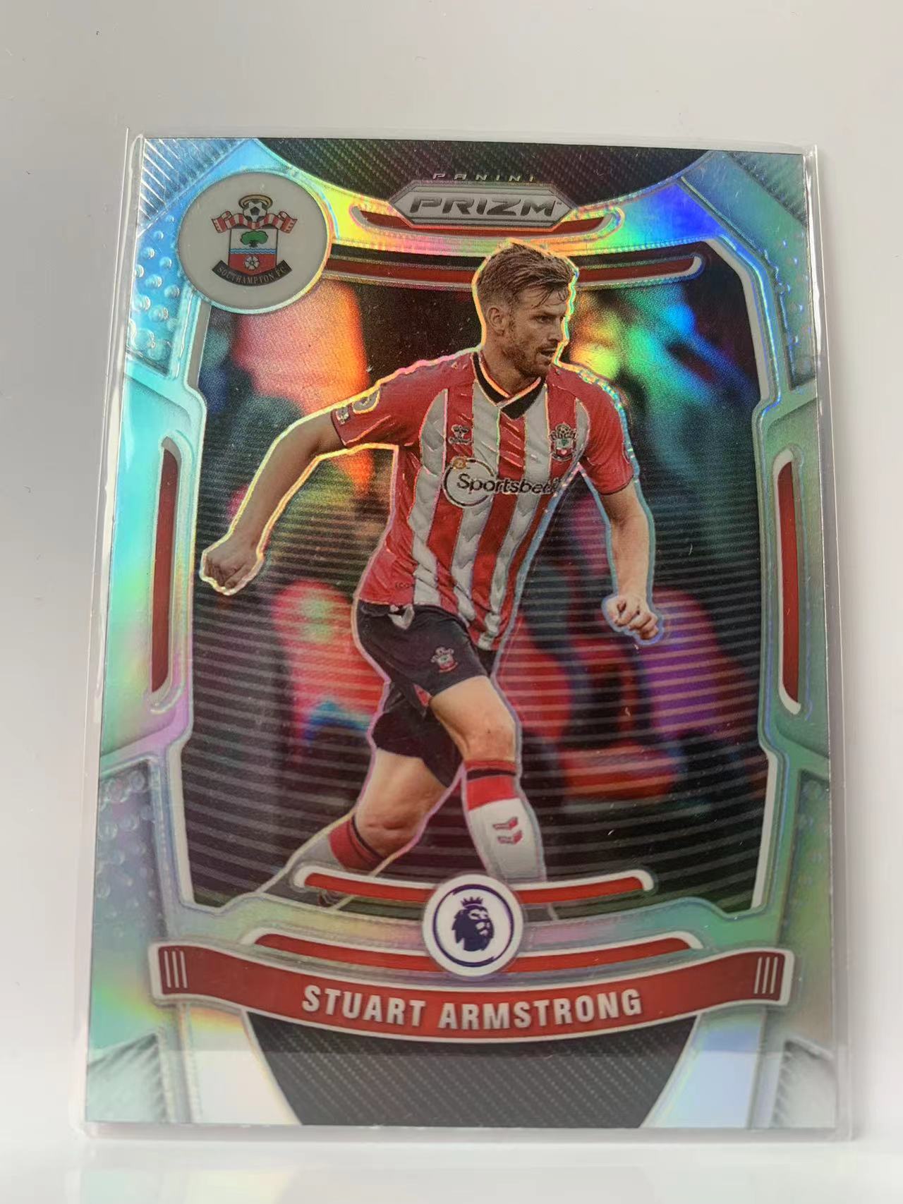 2021-22 Panini Prizm Stuart Armstrong 英超 pz  阿姆斯特朗 南安普顿  银折 折射 卡品如图 Q006A