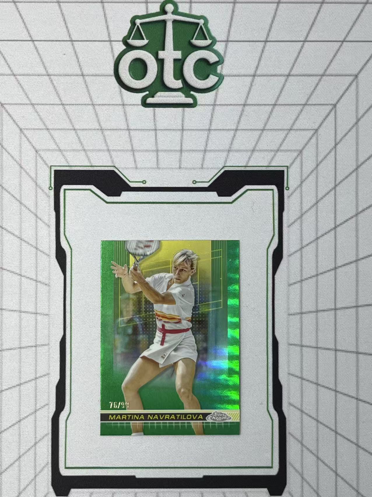 2024 Topps Chrome Matina Navratilova 【盎司收藏】网球 玛蒂娜 纳芙拉蒂洛娃 99编 绿折 JJ27