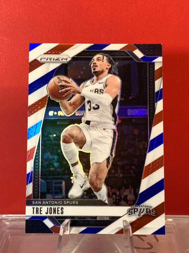 （老末精品代拍)2014-25 Panini prizm Tre Jones 特雷 琼斯 马刺 新赛季PZ 三色折 顺丰寄付X10