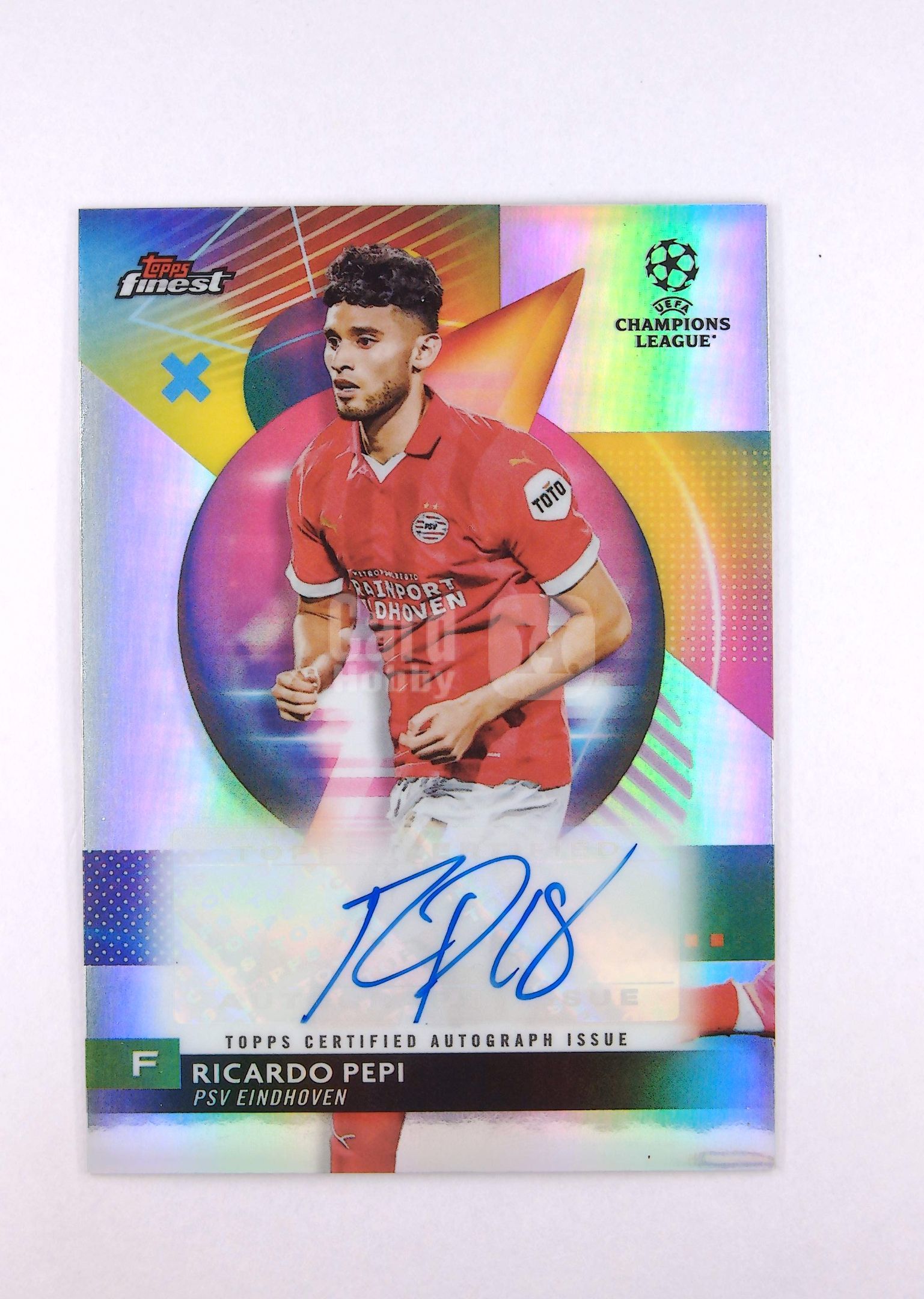 【鲨鱼代卖】 2024 Topps Finest Ricardo Pepi 里卡多 佩皮 欧冠 签字 签名 银折 埃因霍温 默认微瑕 SY8990