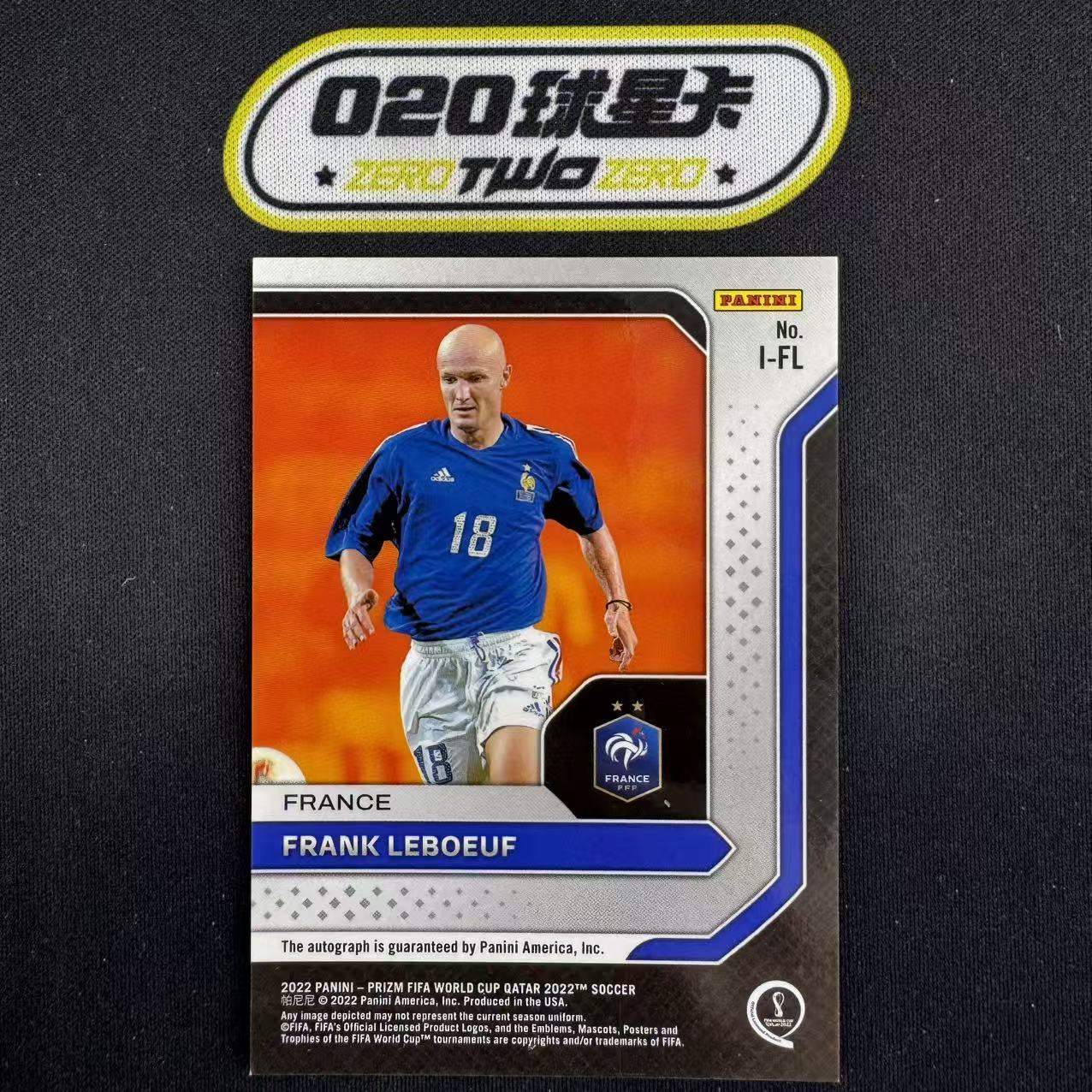 2022 Panini World Cup Prizm Frank LeBoeuf 世界杯Prizm 弗兰克 勒伯夫 国际墨水签 签字 法国(OSORA)