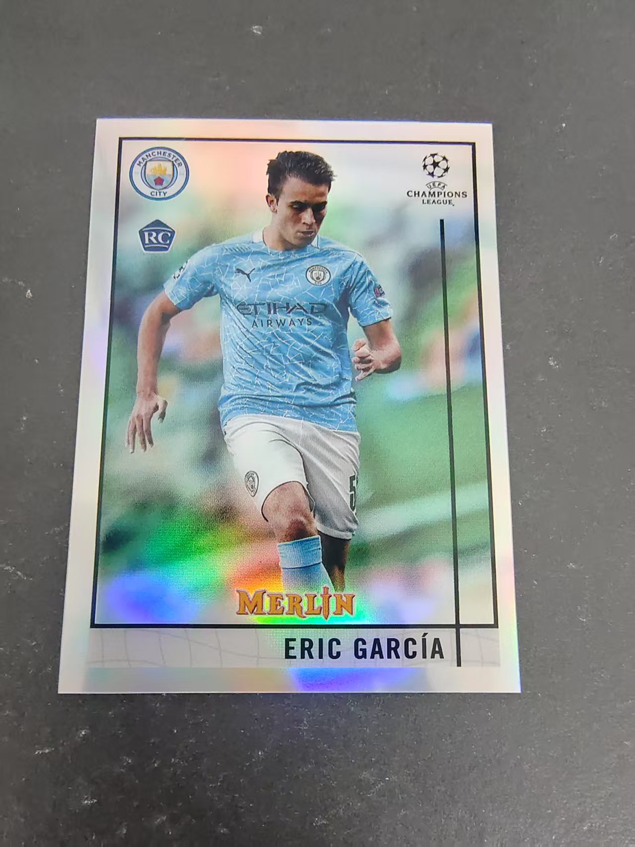 【可合并,不累计】2021 Topps Merlin eric garcia RC 欧冠 梅林 曼城 埃里克 加西亚 新秀 rc 银折 划痕 #18