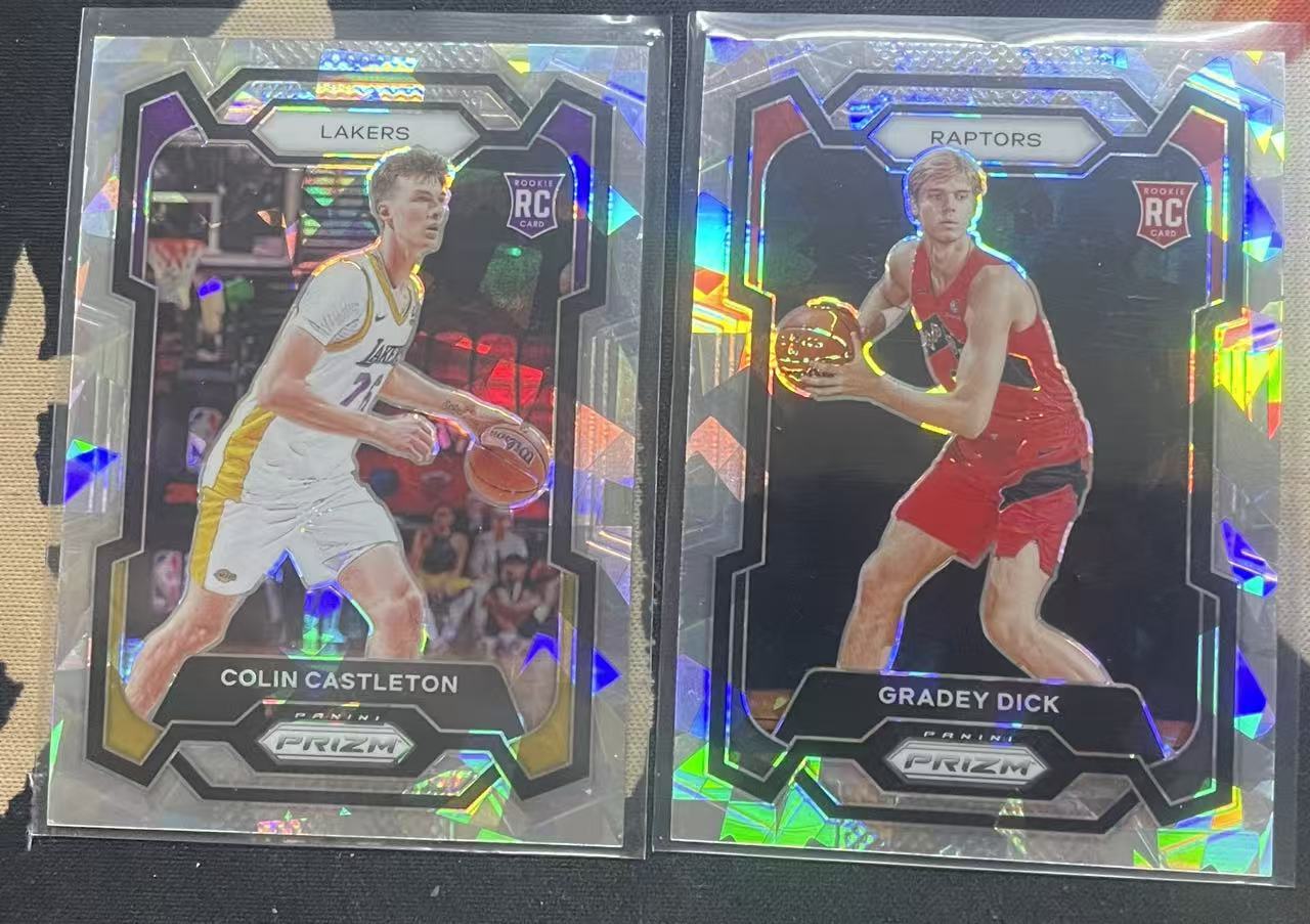 2023-24 Panini Prizm Gradey Dick 格雷格·迪克 猛龙 牛子哥 科林·卡林斯顿 湖人 rc 新秀年 碎冰折 折射 打包 适合彩虹 值得收藏(猴子卡社)