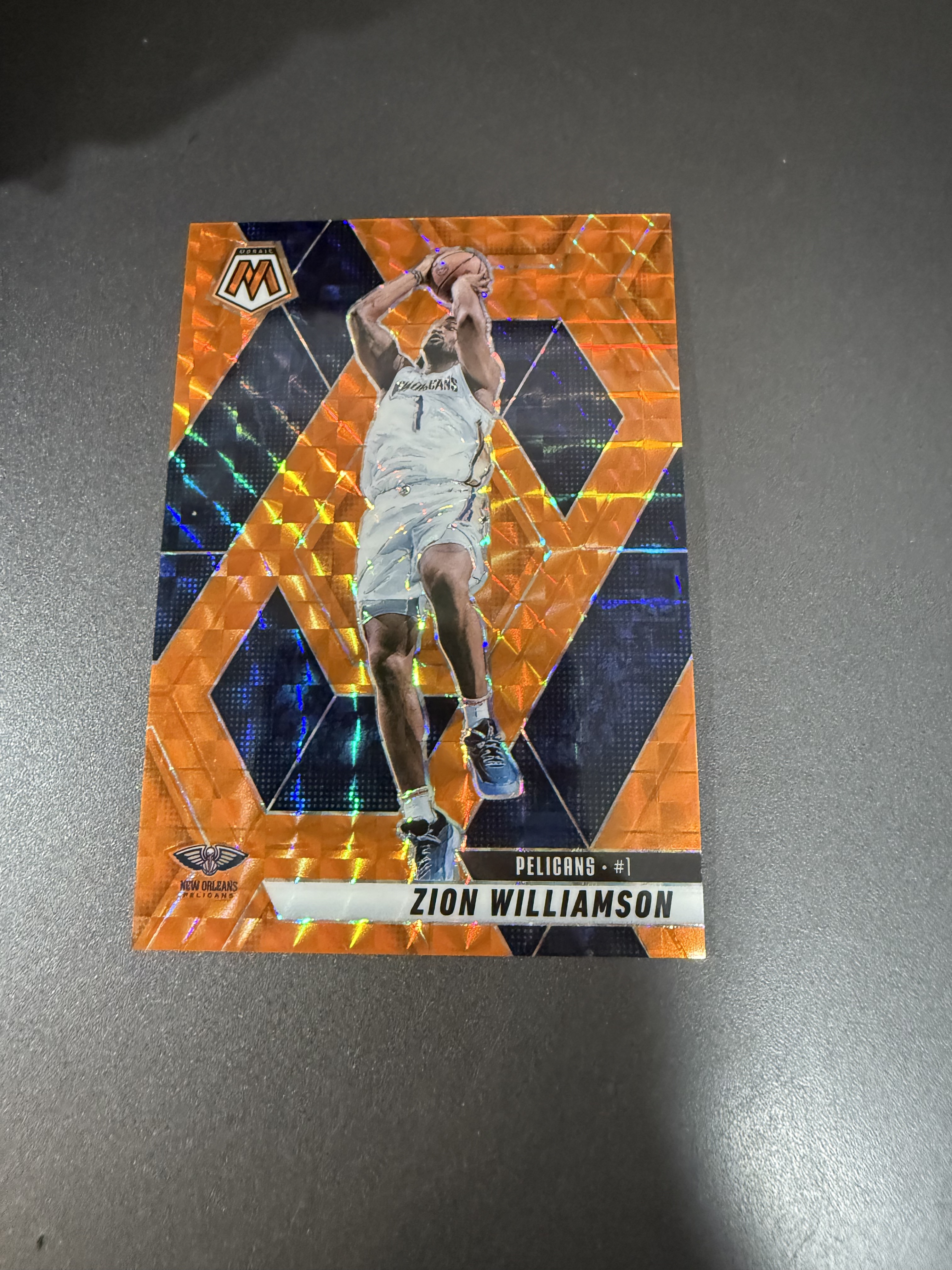 2024-25 Panini Mosaic Zion Williamson 锡安 威廉姆森/锡安 胖虎 蔡恩 马赛克 橙折 249编 w