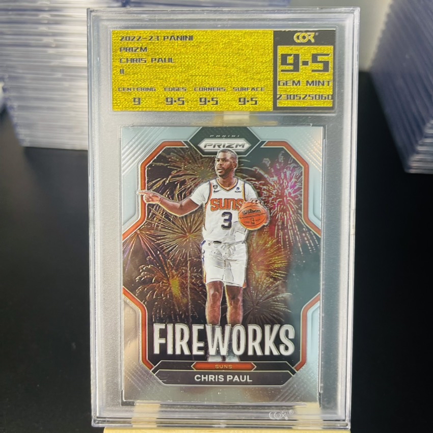 COR评级卡 2223prizm 保罗 烟花特卡 权威评级机构 实卡好看 投资收藏专收必备