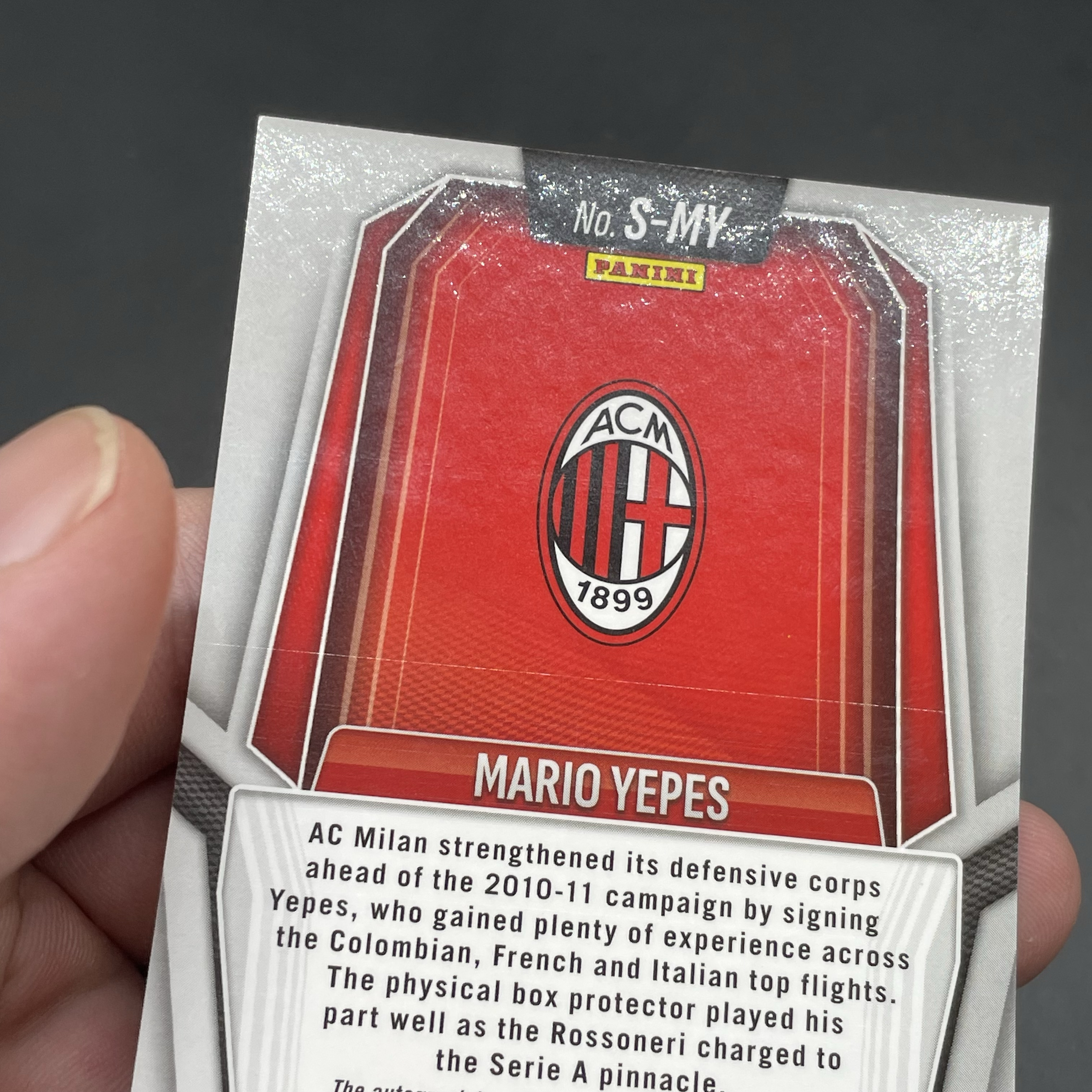 2025-26 Panini Prizm Mario Yepes 【无界代卖】AC米兰 马里奥 耶佩斯 签字 品墨如图 不累计 JJ