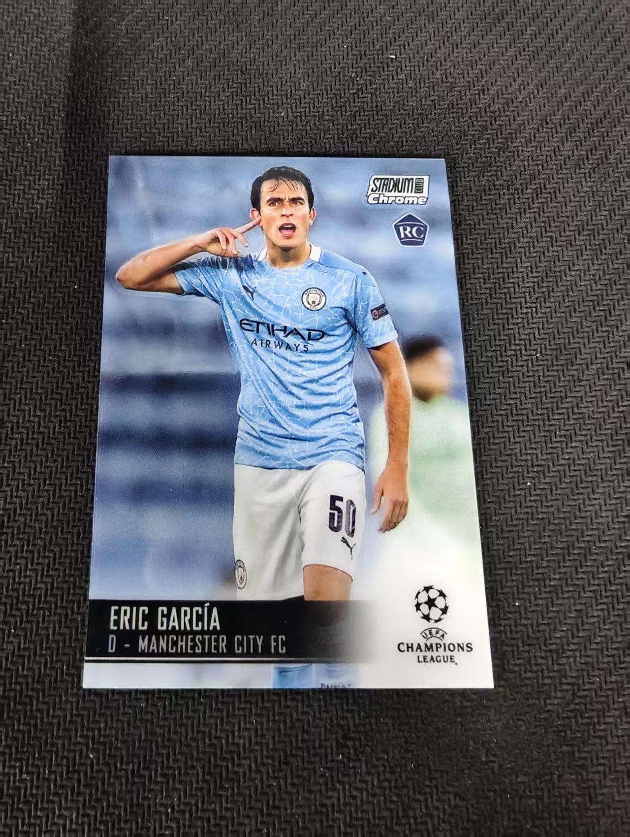 【可合并，不累计】2021 Topps Stadium Club Chrome eric garcia 埃里克 加西亚 曼城 新秀RC 竞技场 欧冠 划痕 边角瑕疵 #52