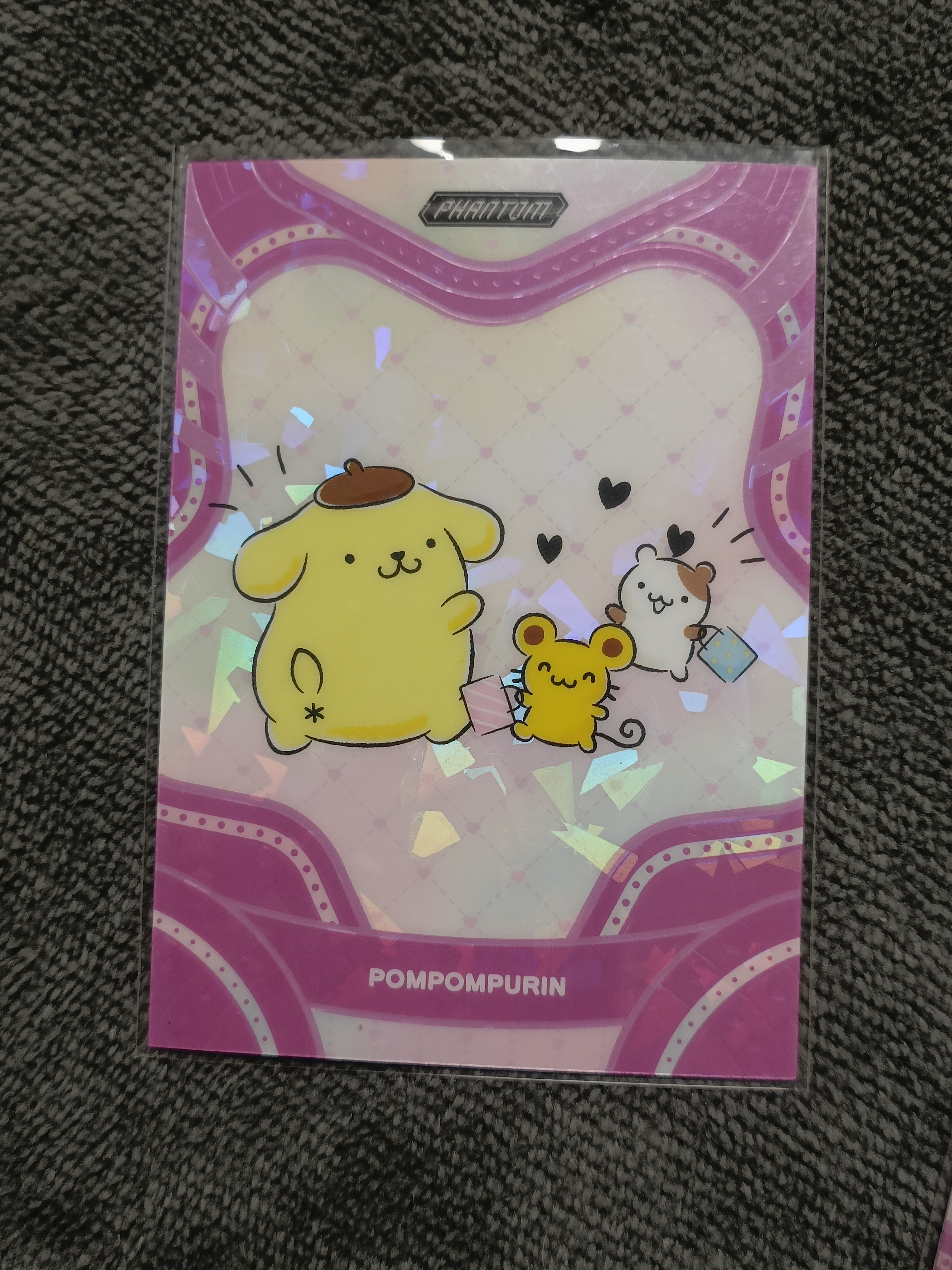 2023 Kakawow PHANTOM 三丽鸥家族系列收藏卡 POMPOMPURIN 布丁狗 【谦谦拍卖】PSA-IPU-34 紫折 029/115编 秋鹿