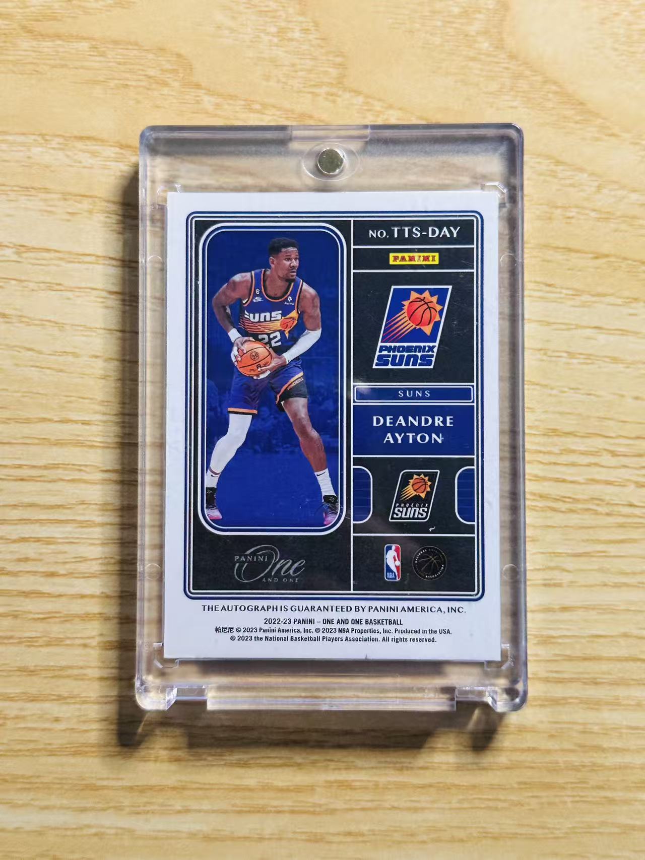 2022-23 Panini One and One Deandre Ayton 嘿嘿代卖 OAO 德安德烈 艾顿 签字 卡签 49编 太阳 顿宝 收藏必备