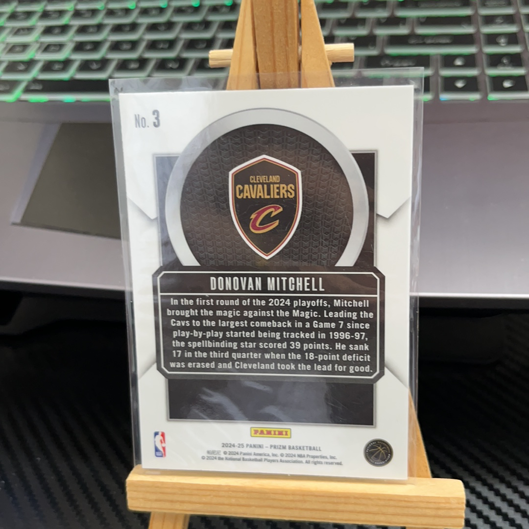2024-25 Panini Prizm Donovan Mitchell 多诺万 米切尔 骑士 prizm系列 特卡 pz 卡品如图 凑图必备 值得收藏!免费代卖!