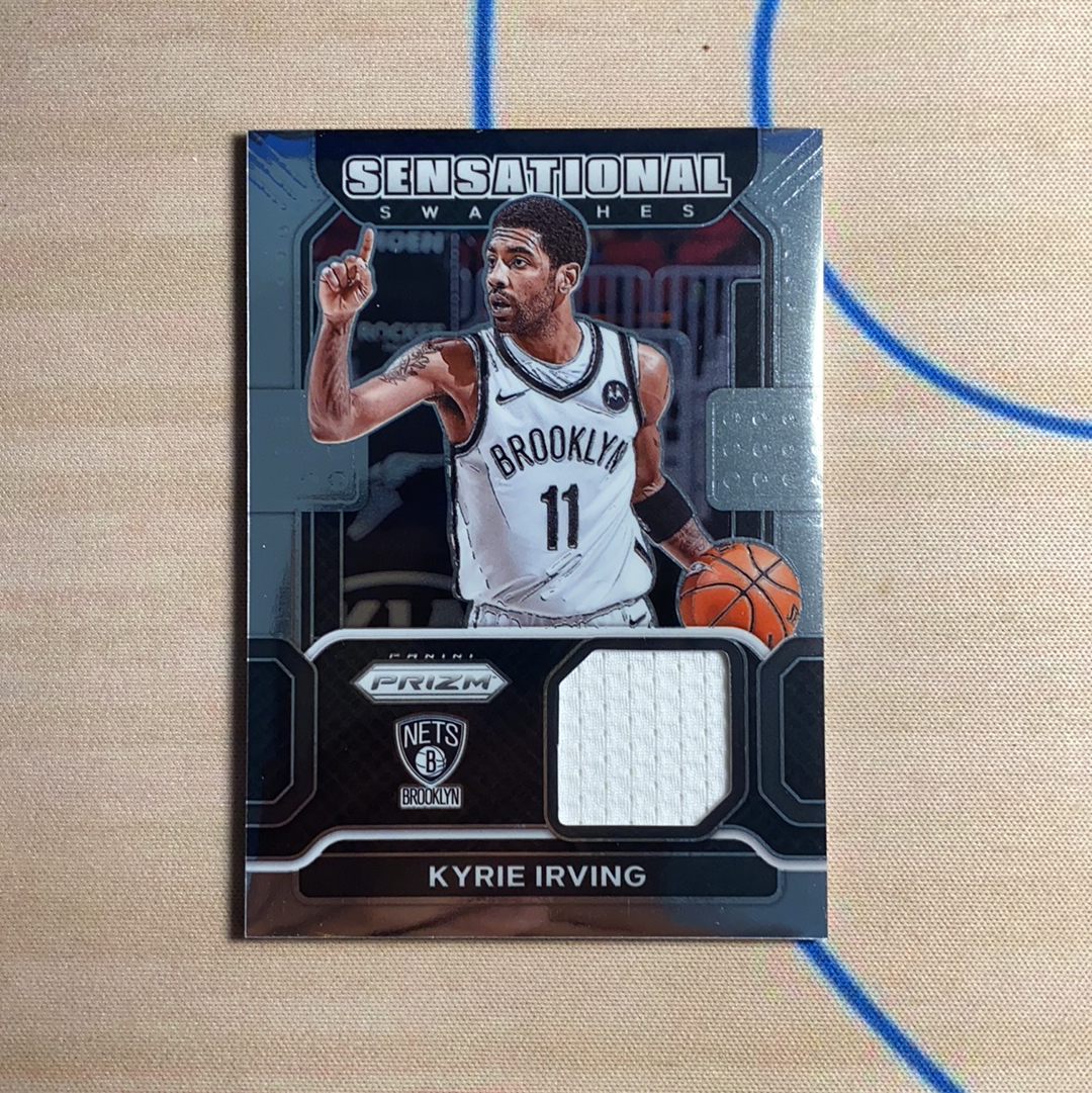 2021-22 Panini Prizm Kyrie Irving 欧文 欧神仙 Sensational Swatches 落场球衣切割割 篮网选图 卡品如图 凑套必备