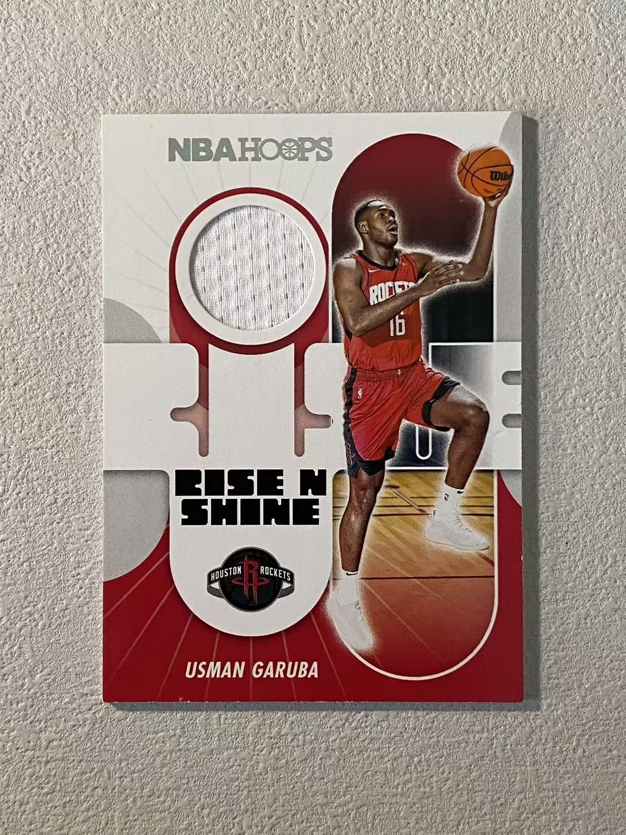 2021-22 Panini NBA Hoops Usman Garuba RC 火箭 新秀rc 加鲁巴 毛衣 球衣 物料 收藏必备