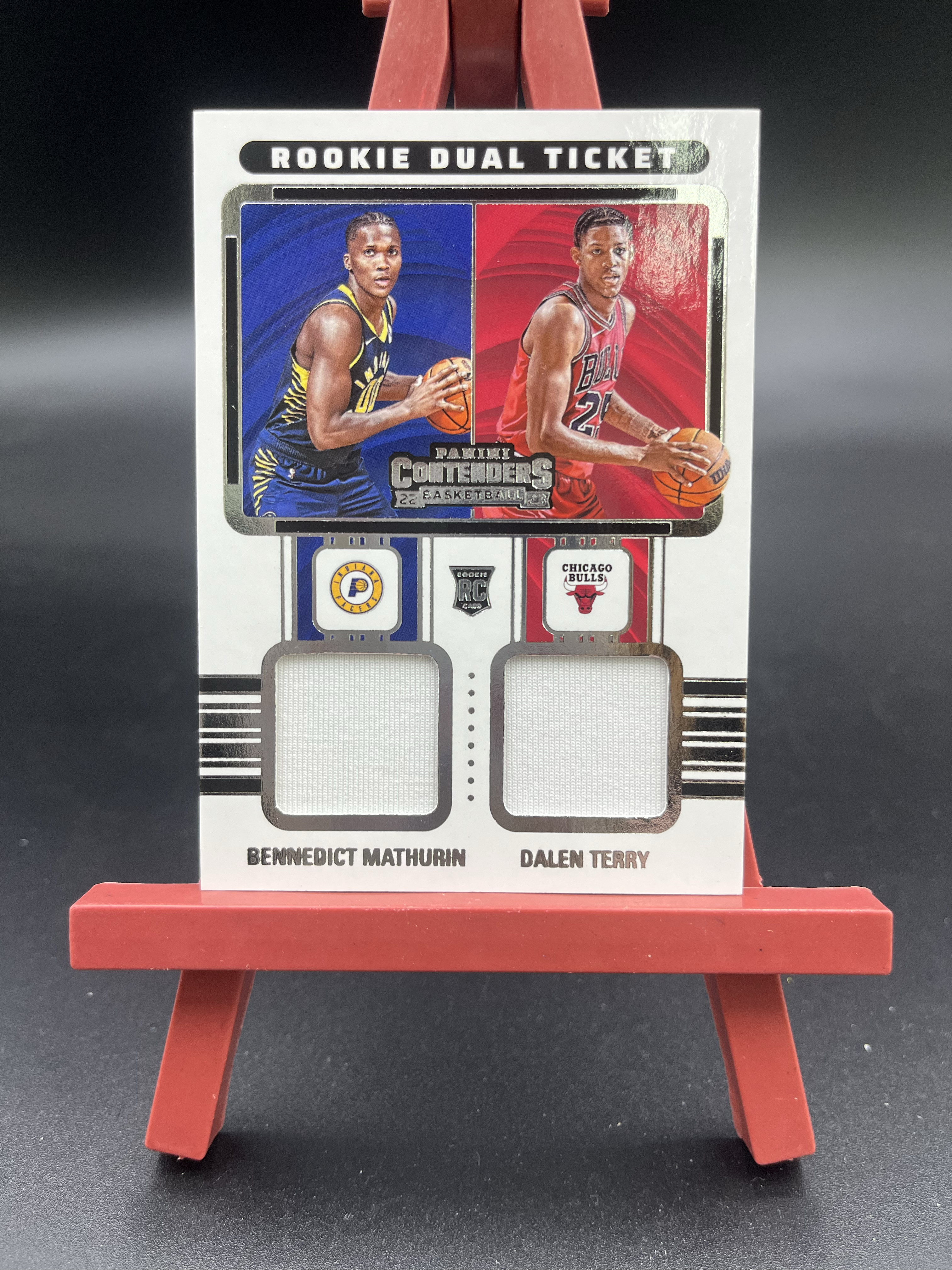 2022-23 Panini Contenders Bennedict Mathurin RC 球票 新秀 马图林 达伦特里 双人球衣物料切割 步行者 公牛 卡品如图【优质物料专场】04WZ